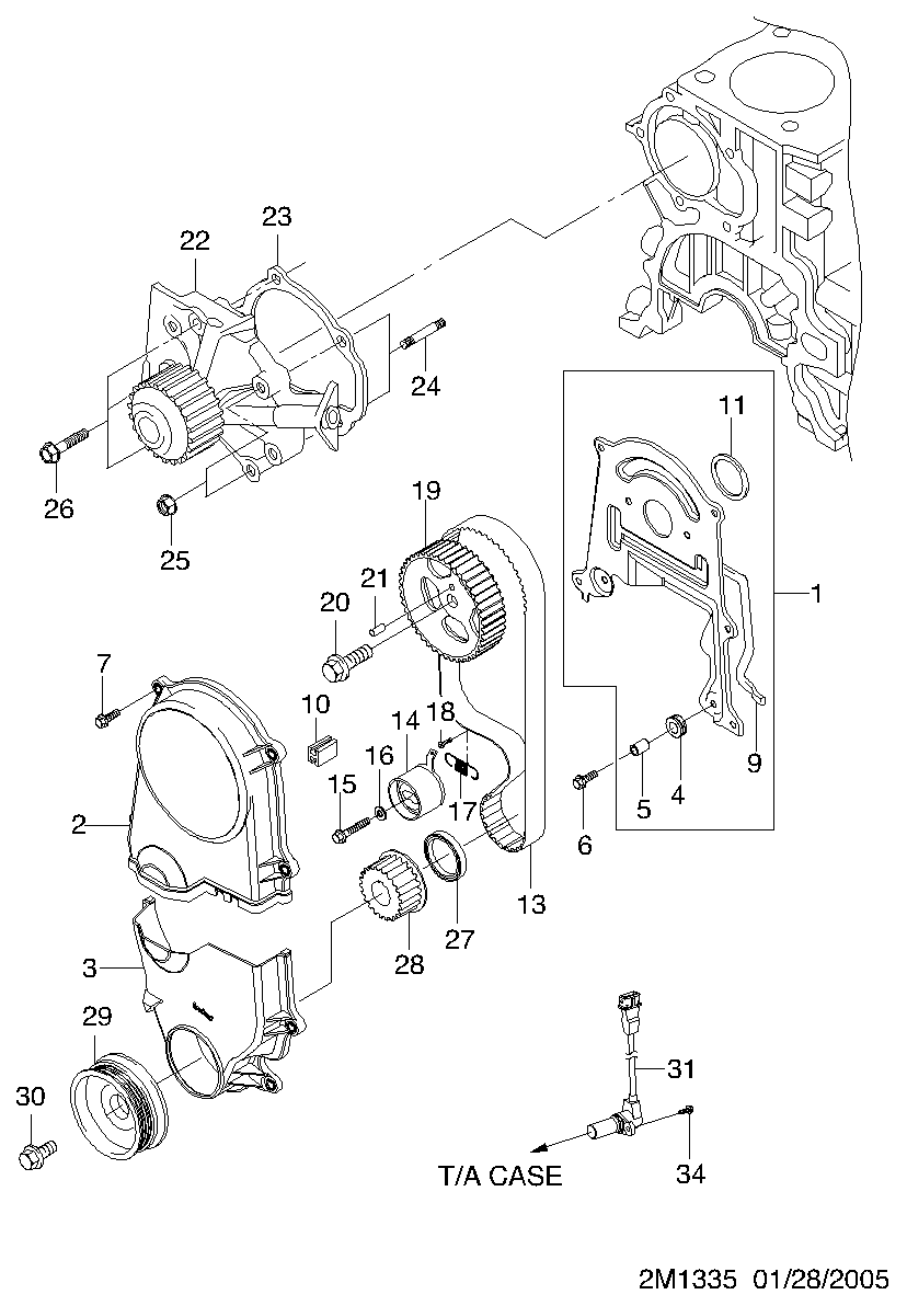 Chevrolet 96352965 - Зубчатый ремень ГРМ unicars.by