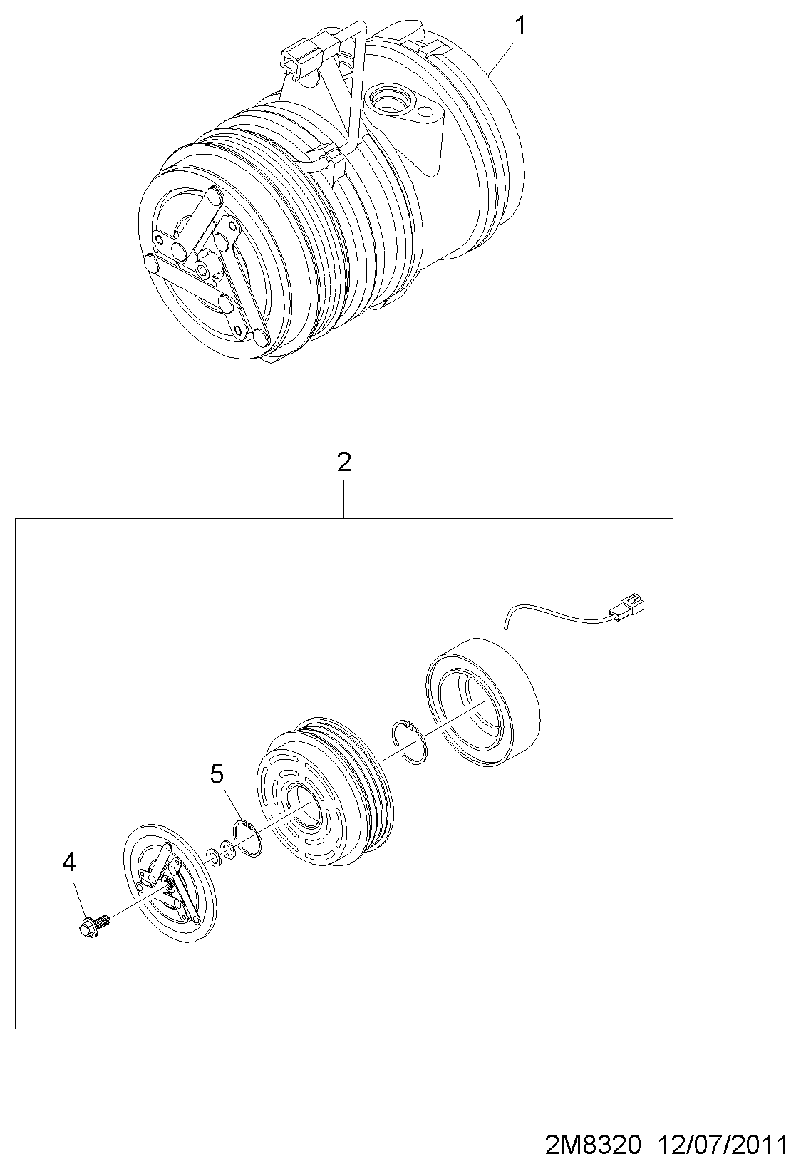 Opel 95485073 - Компрессор кондиционера unicars.by