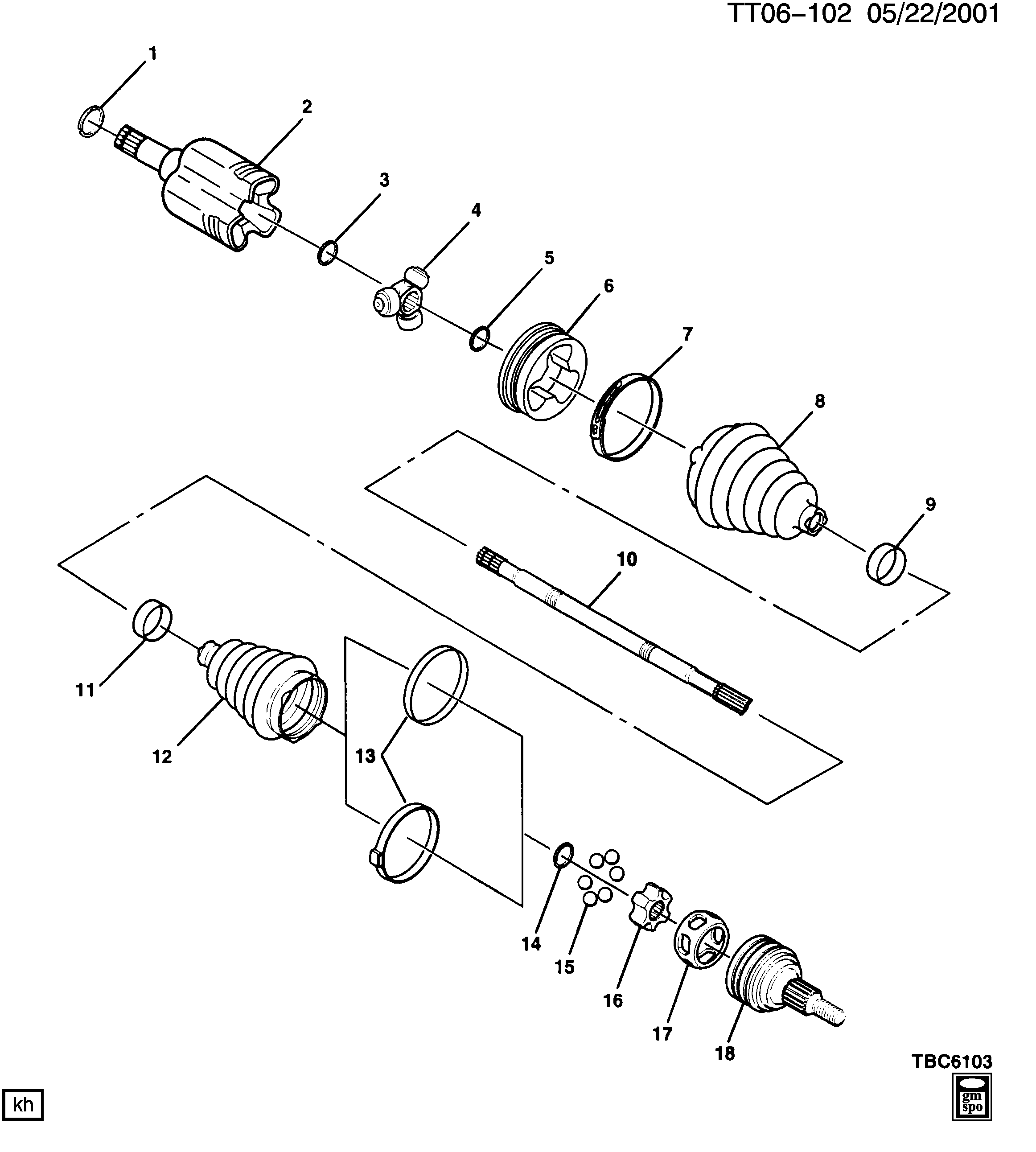 General Motors 26059671 - Пыльник, приводной вал unicars.by