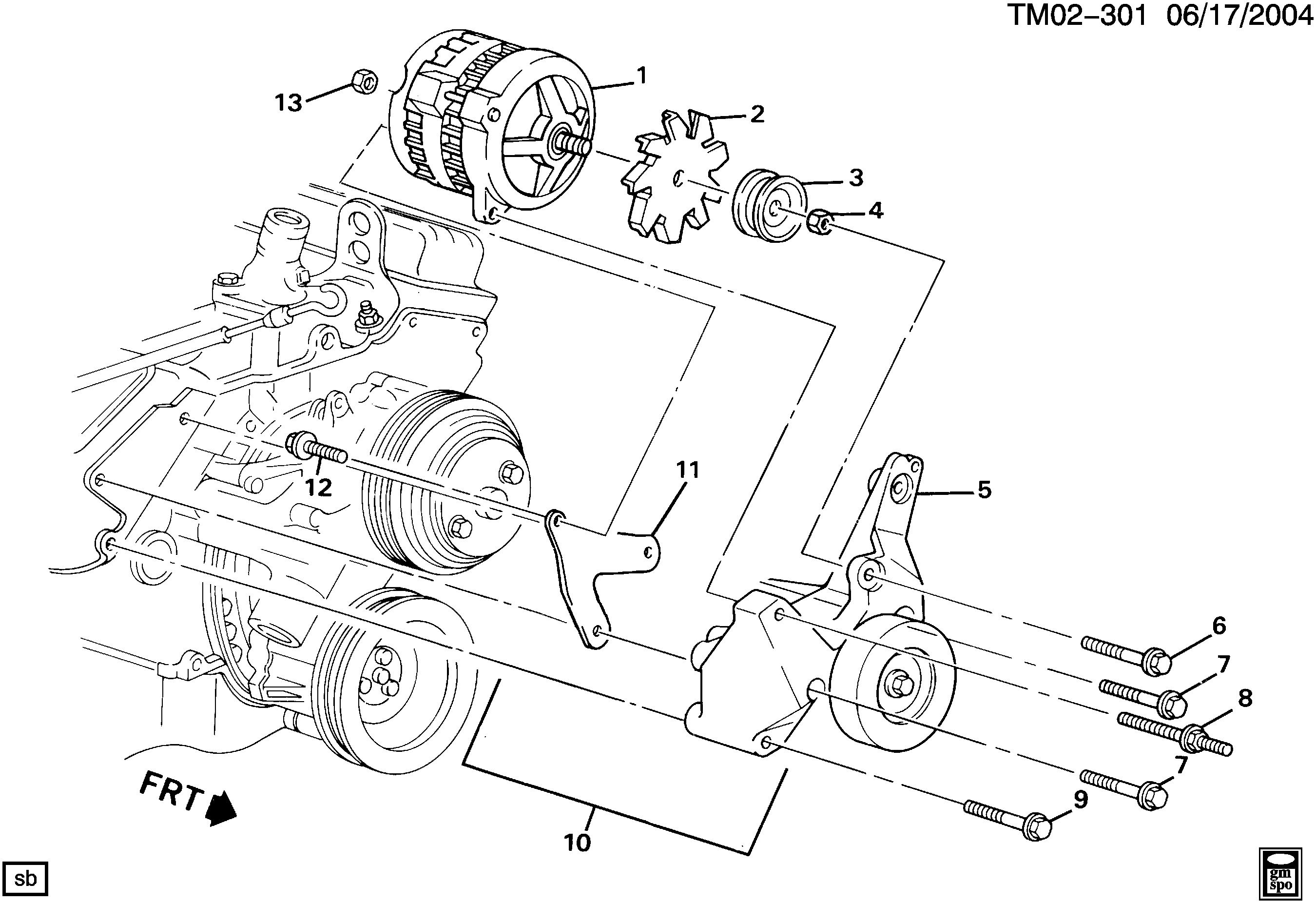 General Motors 10179211 - Ролик, поликлиновый ремень unicars.by