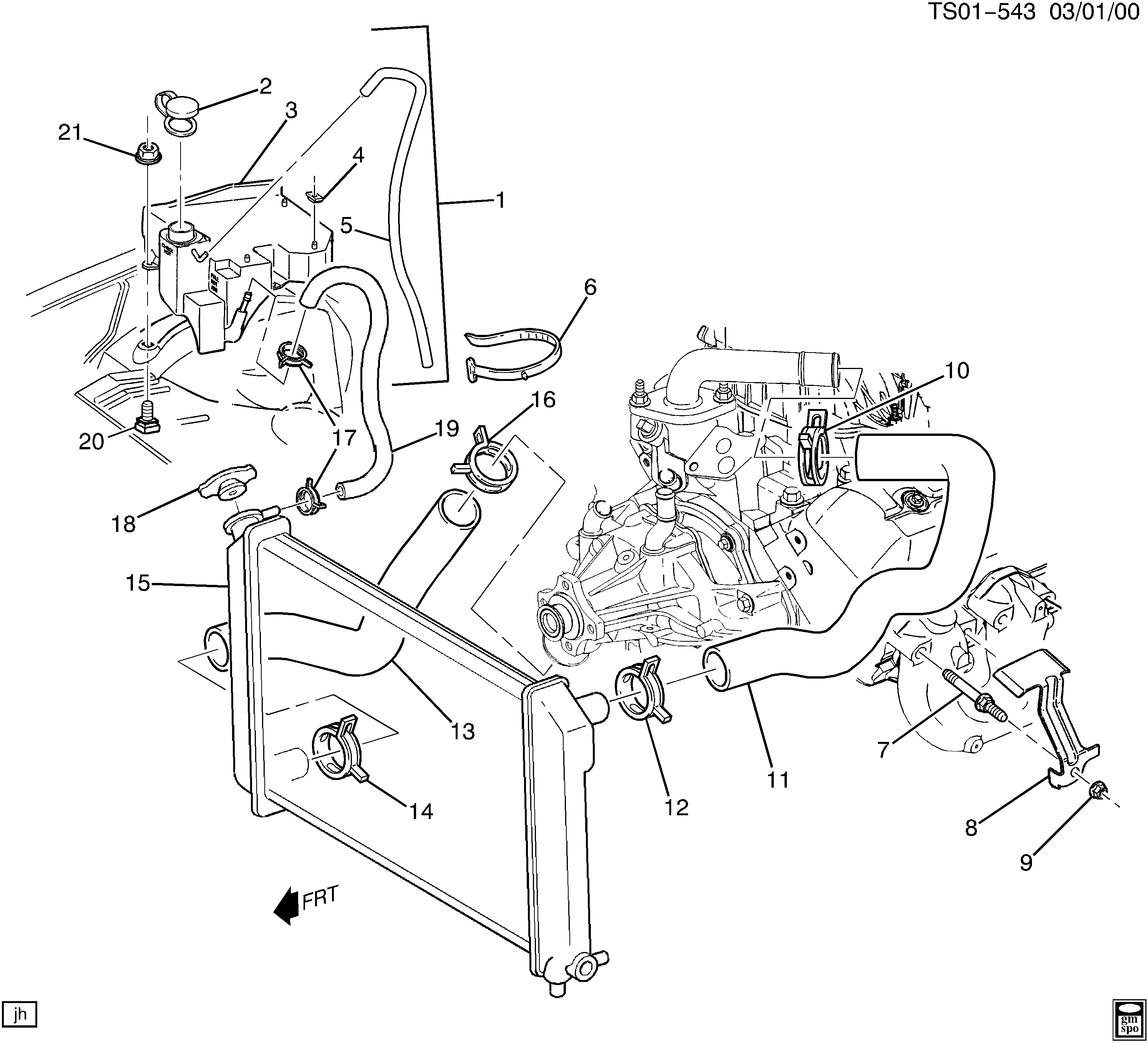 General Motors 15075565 - Радиатор, охлаждение двигателя unicars.by