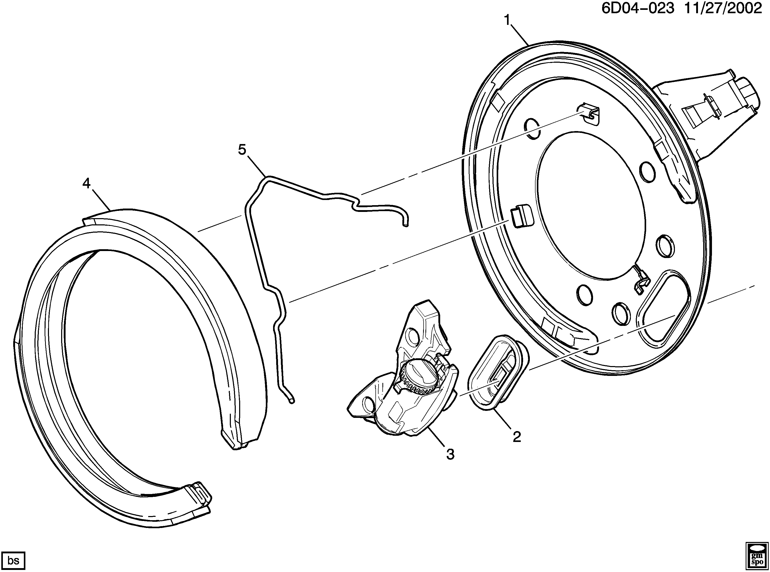 DAEWOO 89047676 - Комплект тормозов, ручник, парковка unicars.by