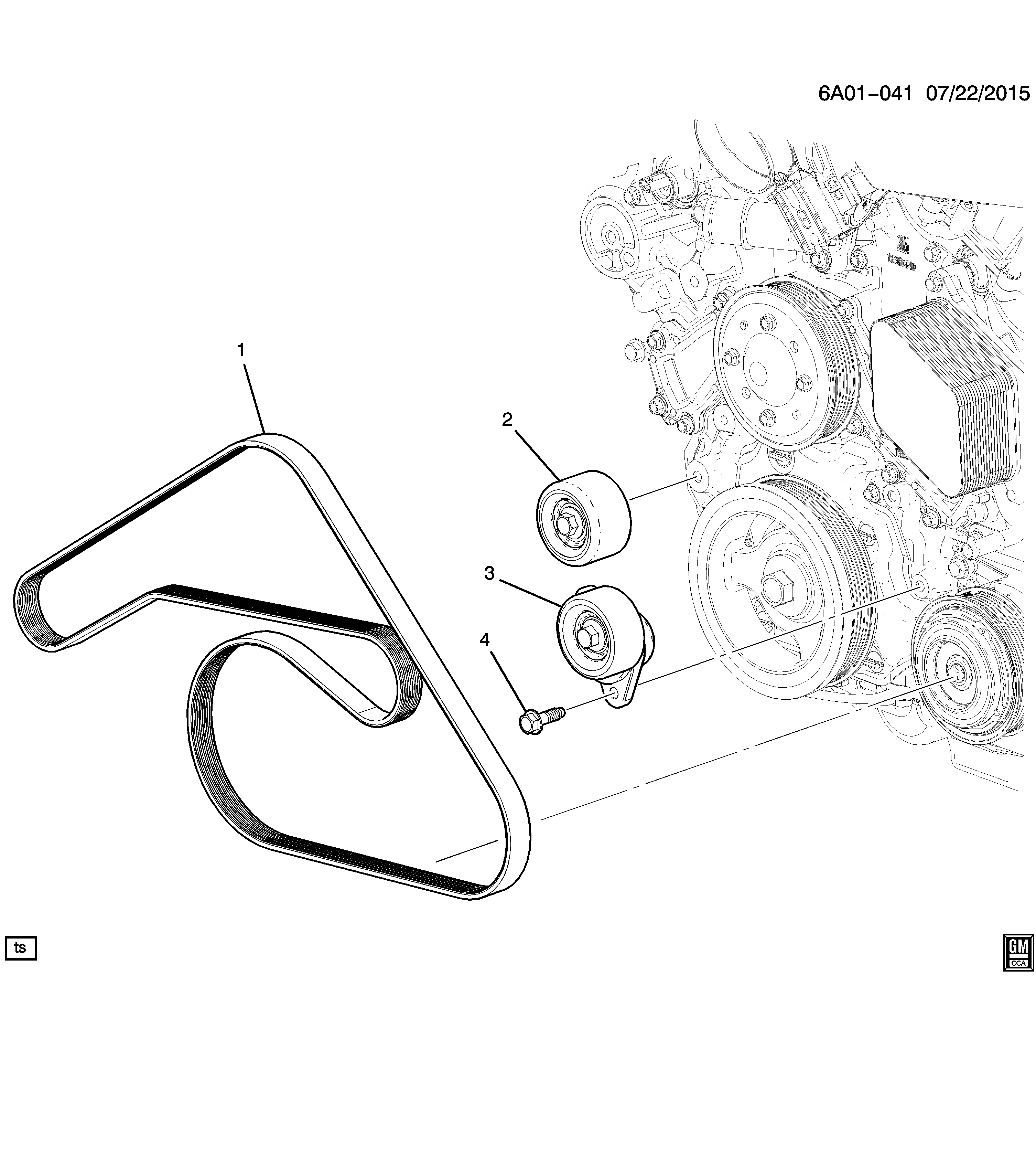 Chrysler 12639018 - BELT,W/PMP & A/C CMPR & GEN unicars.by