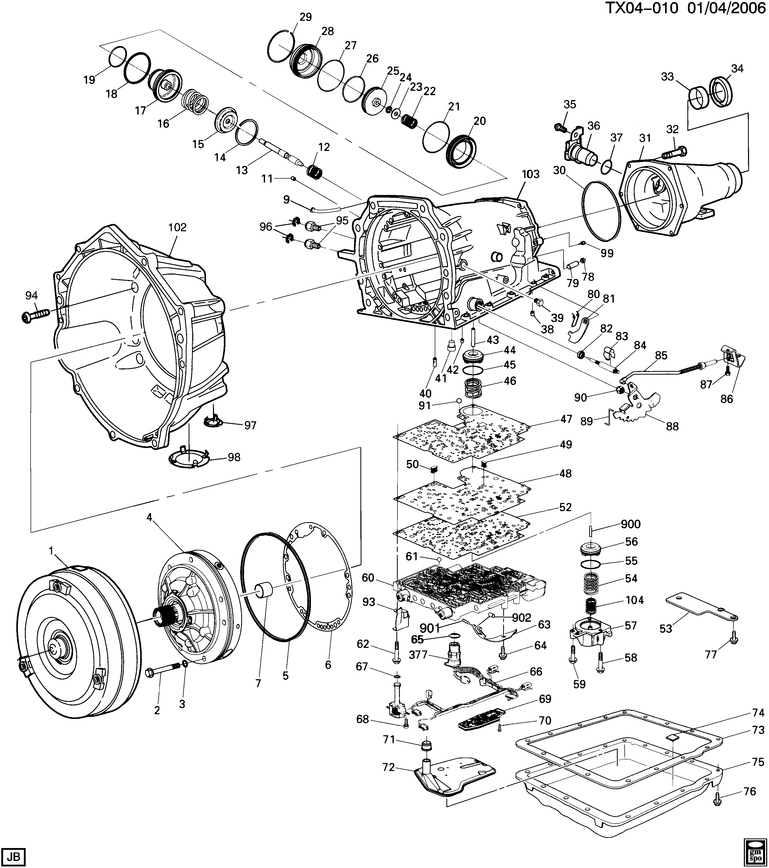 Chevrolet 24229658 - Масляный поддон, автоматическая коробка передач unicars.by