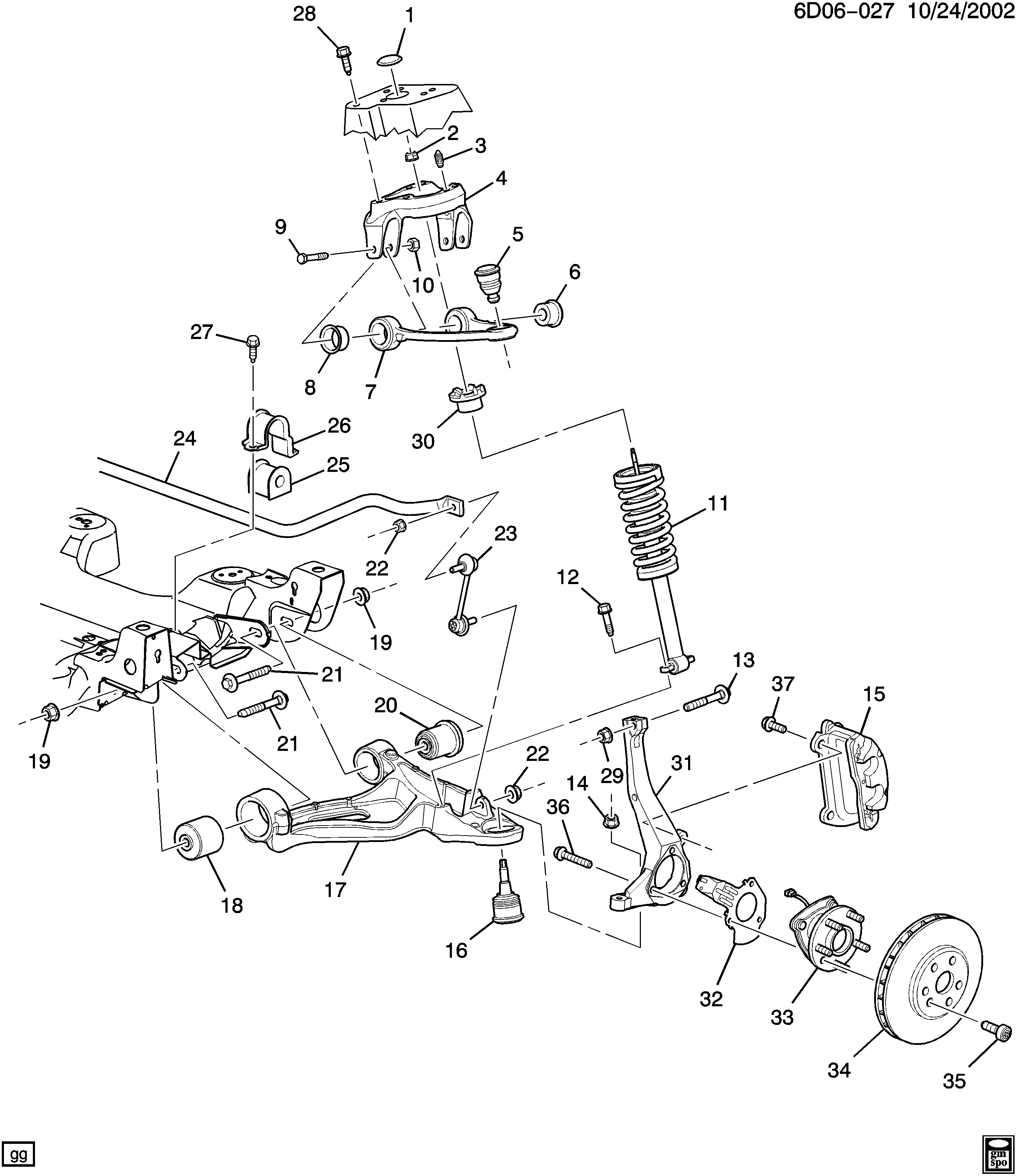 General Motors 15858708 - Тяга / стойка, стабилизатор unicars.by