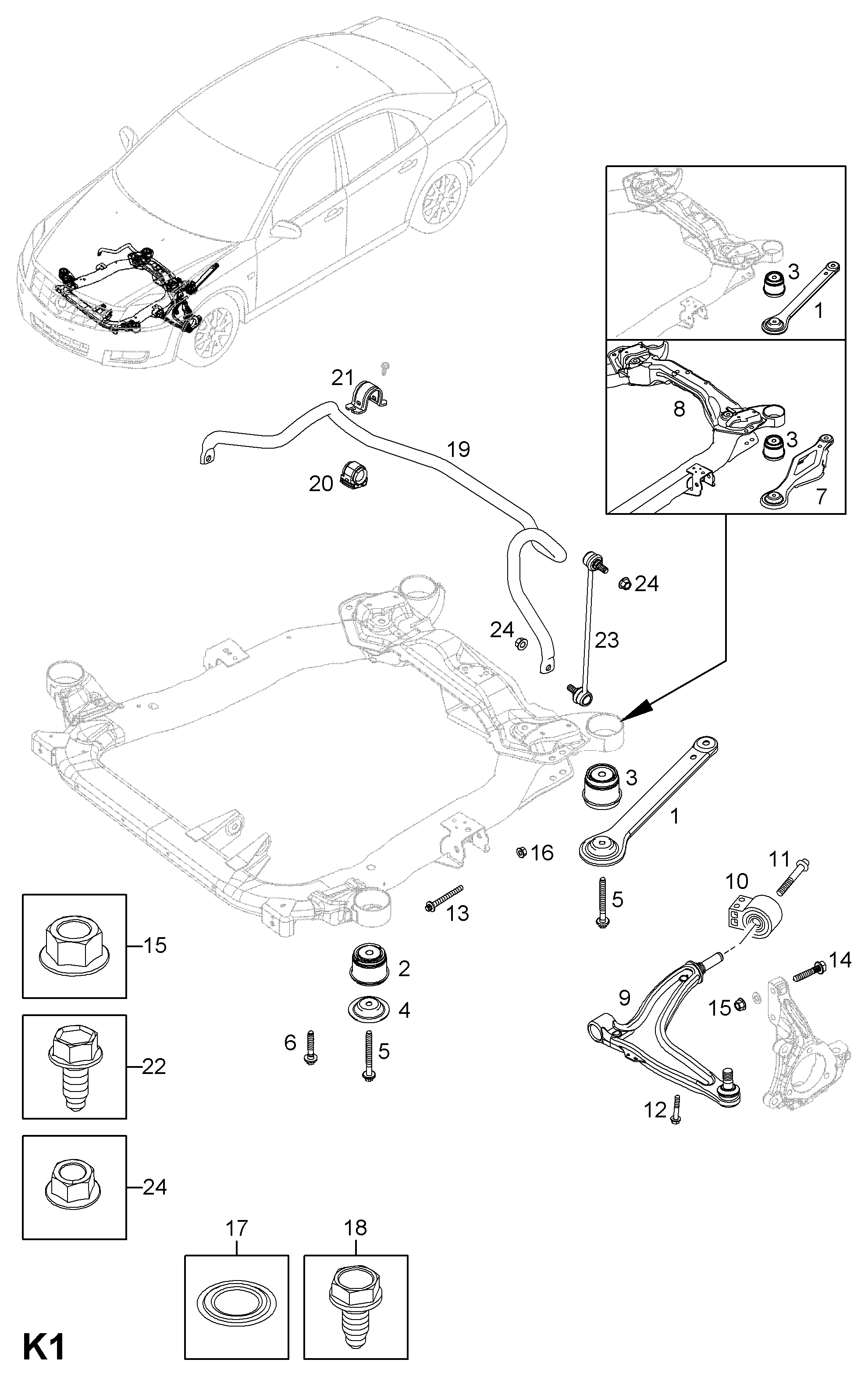 Vauxhall 12796014 - Рычаг подвески колеса unicars.by