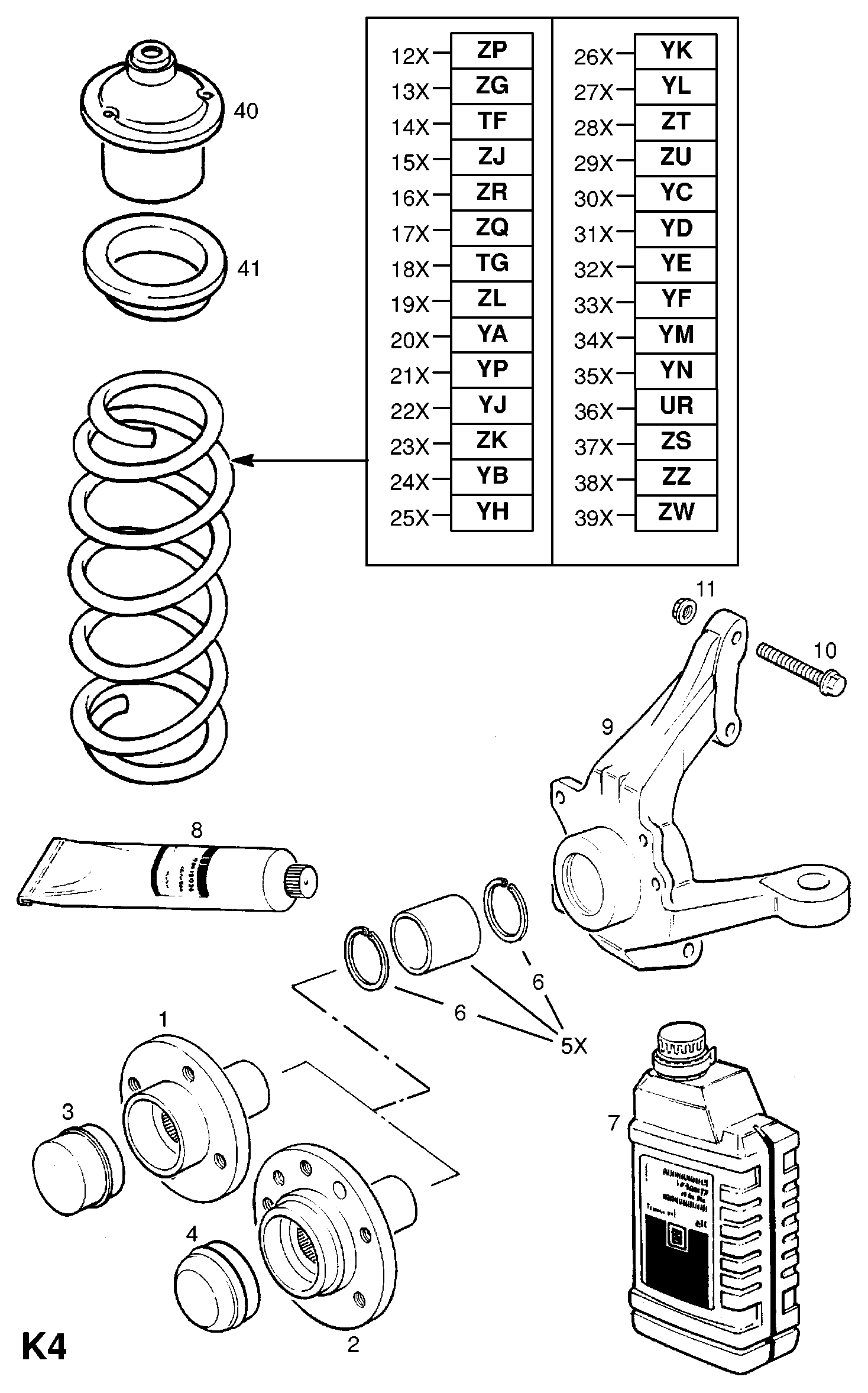 Opel 330504 - Комплект подшипника ступицы колеса unicars.by