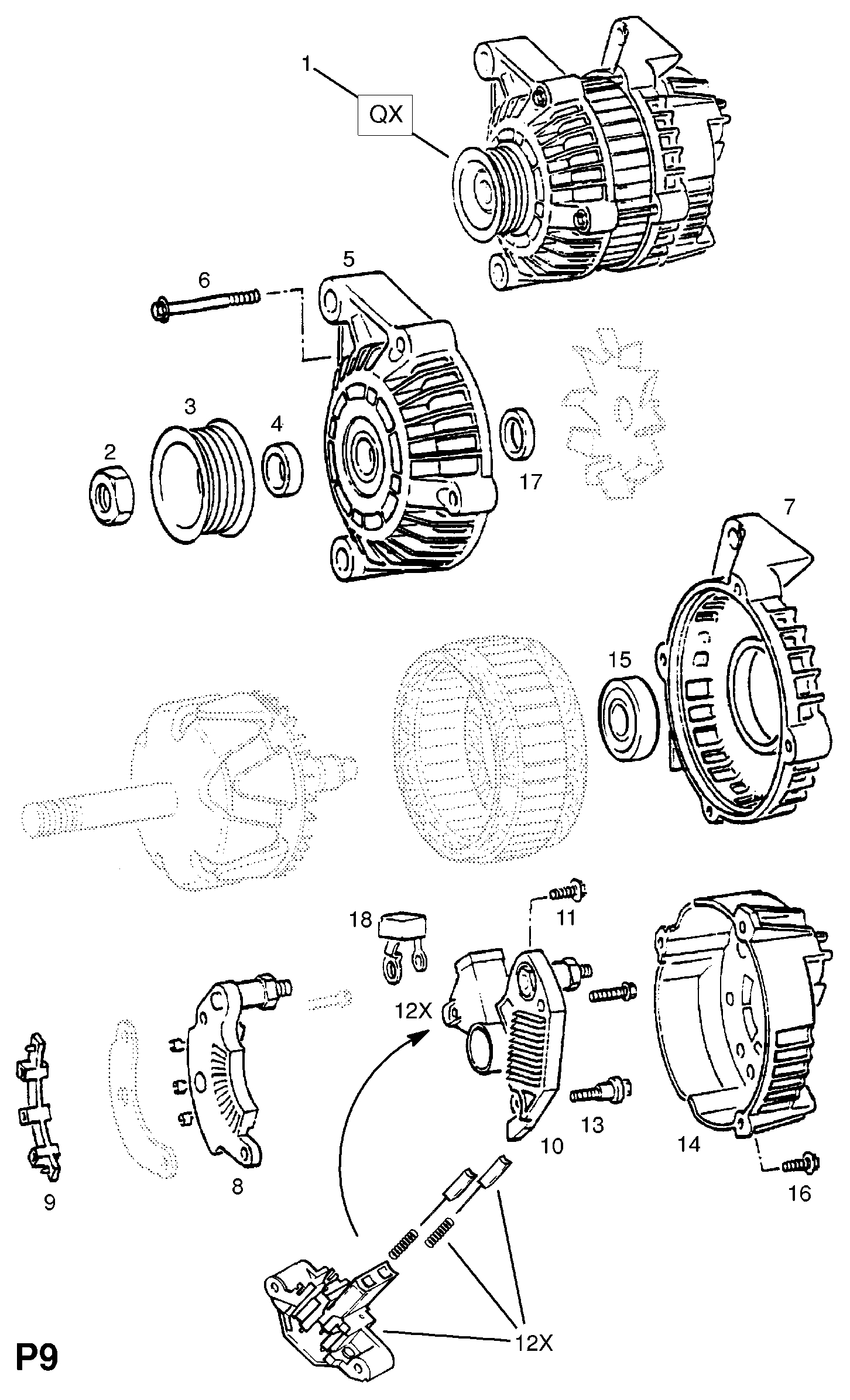 General Motors 6204008 - Генератор unicars.by