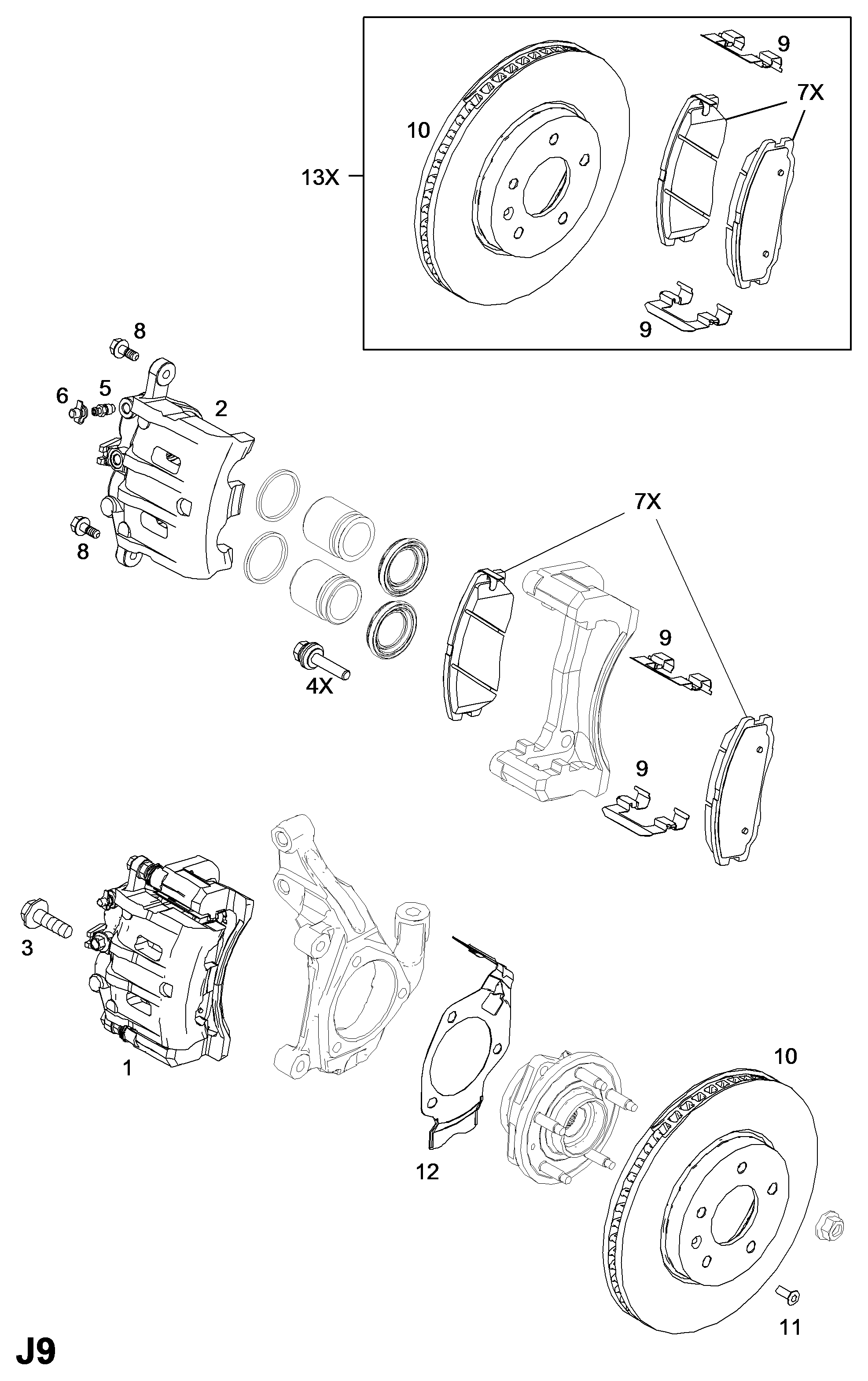 Opel 4804638 - Болт, диск тормозного механизма unicars.by