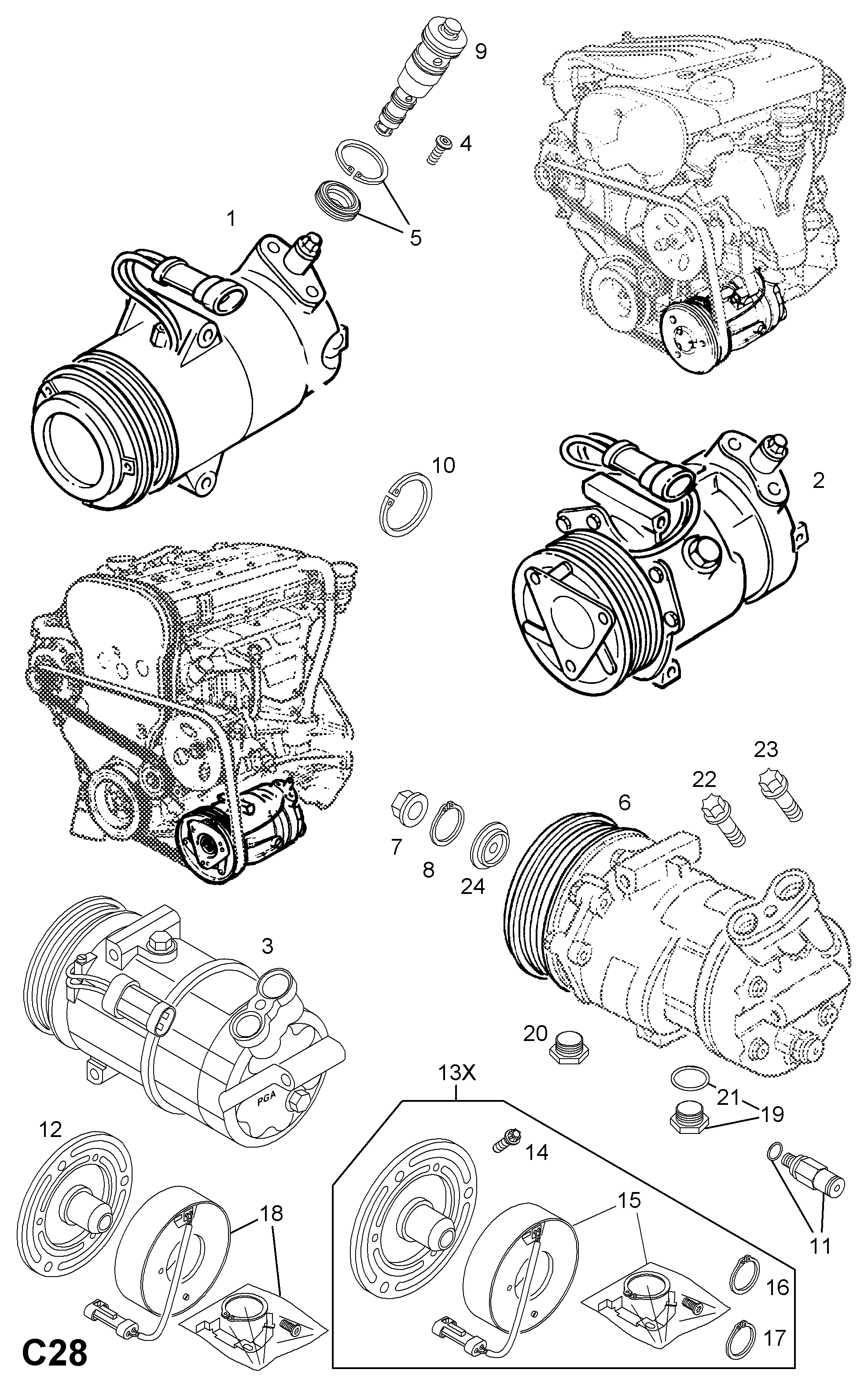 FORD 1854102 - Компрессор кондиционера unicars.by