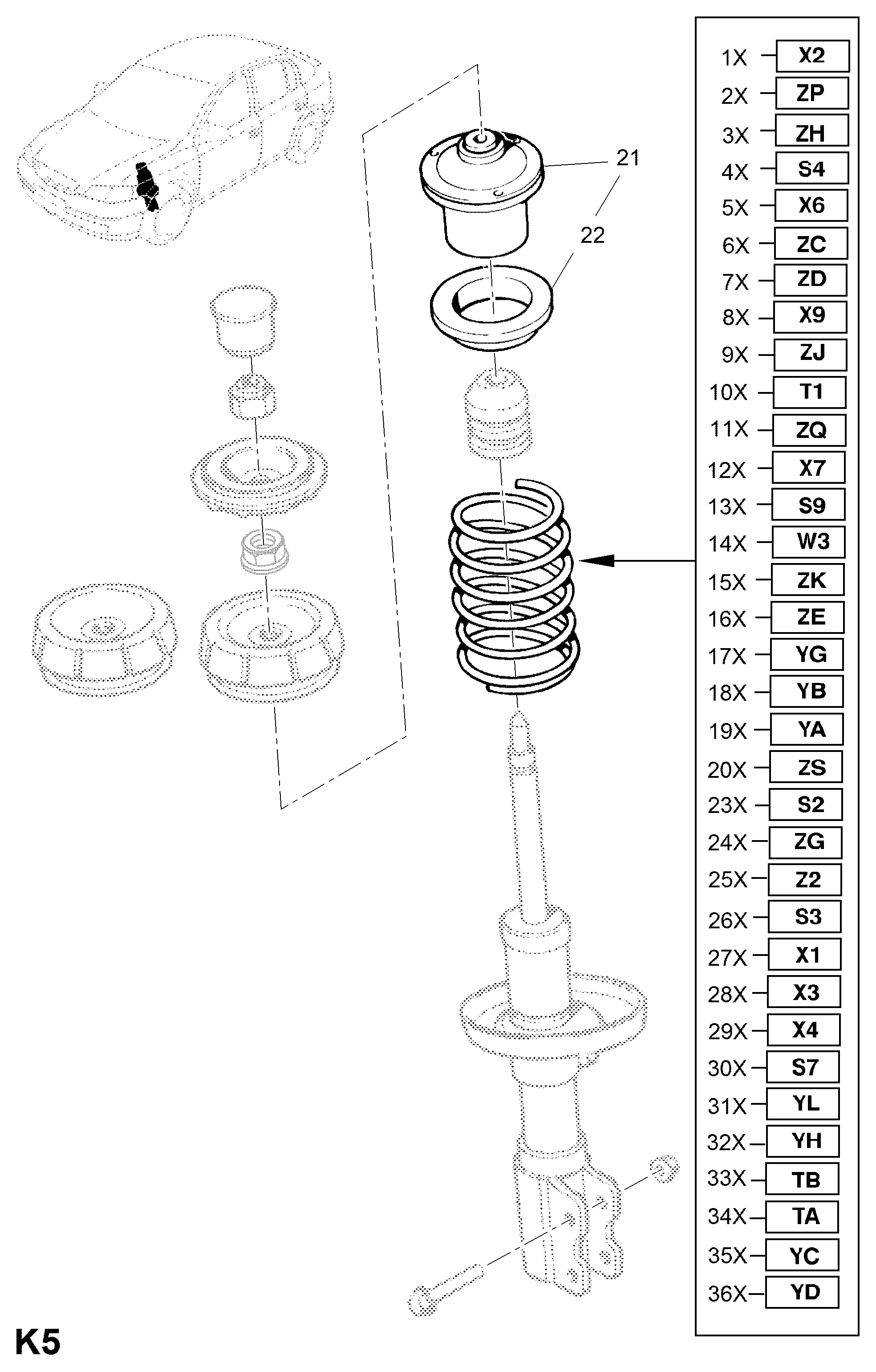 Opel 312099 - Пружина ходовой части unicars.by