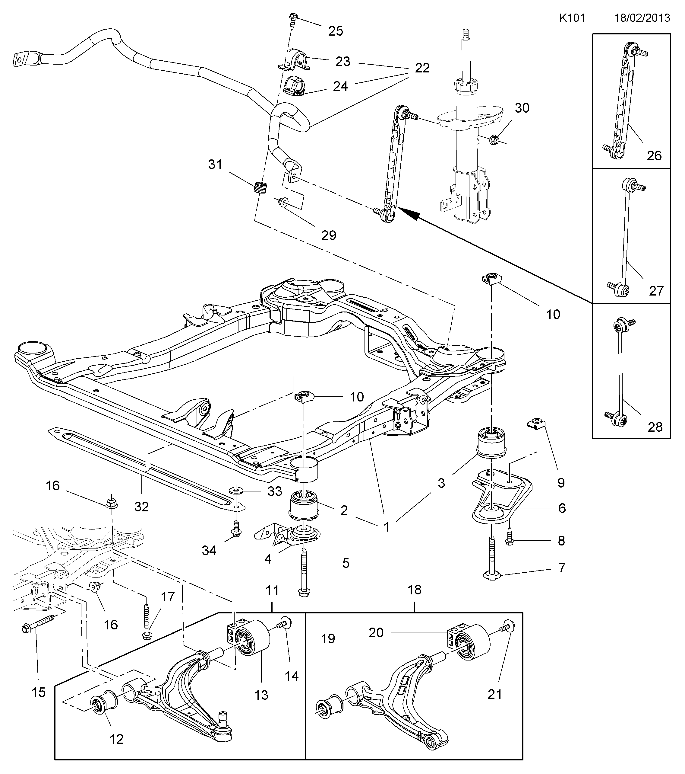 Chevrolet 3 52 508 - Сайлентблок, рычаг подвески колеса unicars.by