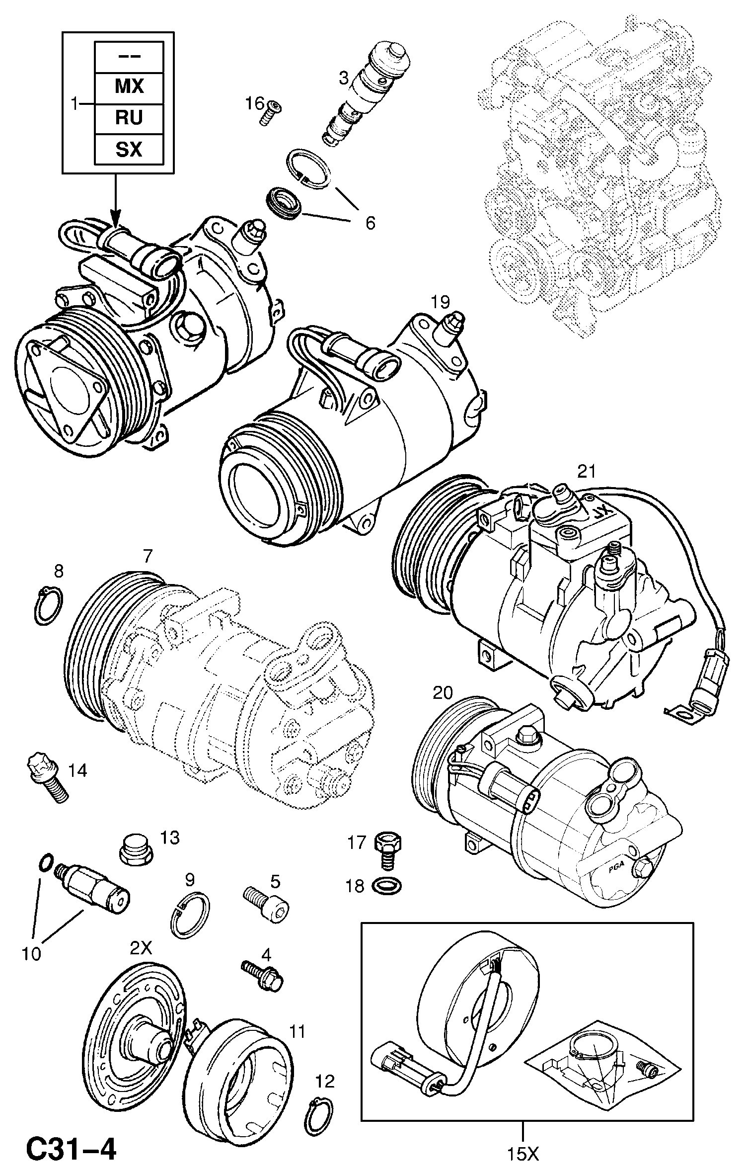 Saturn 6854088 - Компрессор кондиционера unicars.by