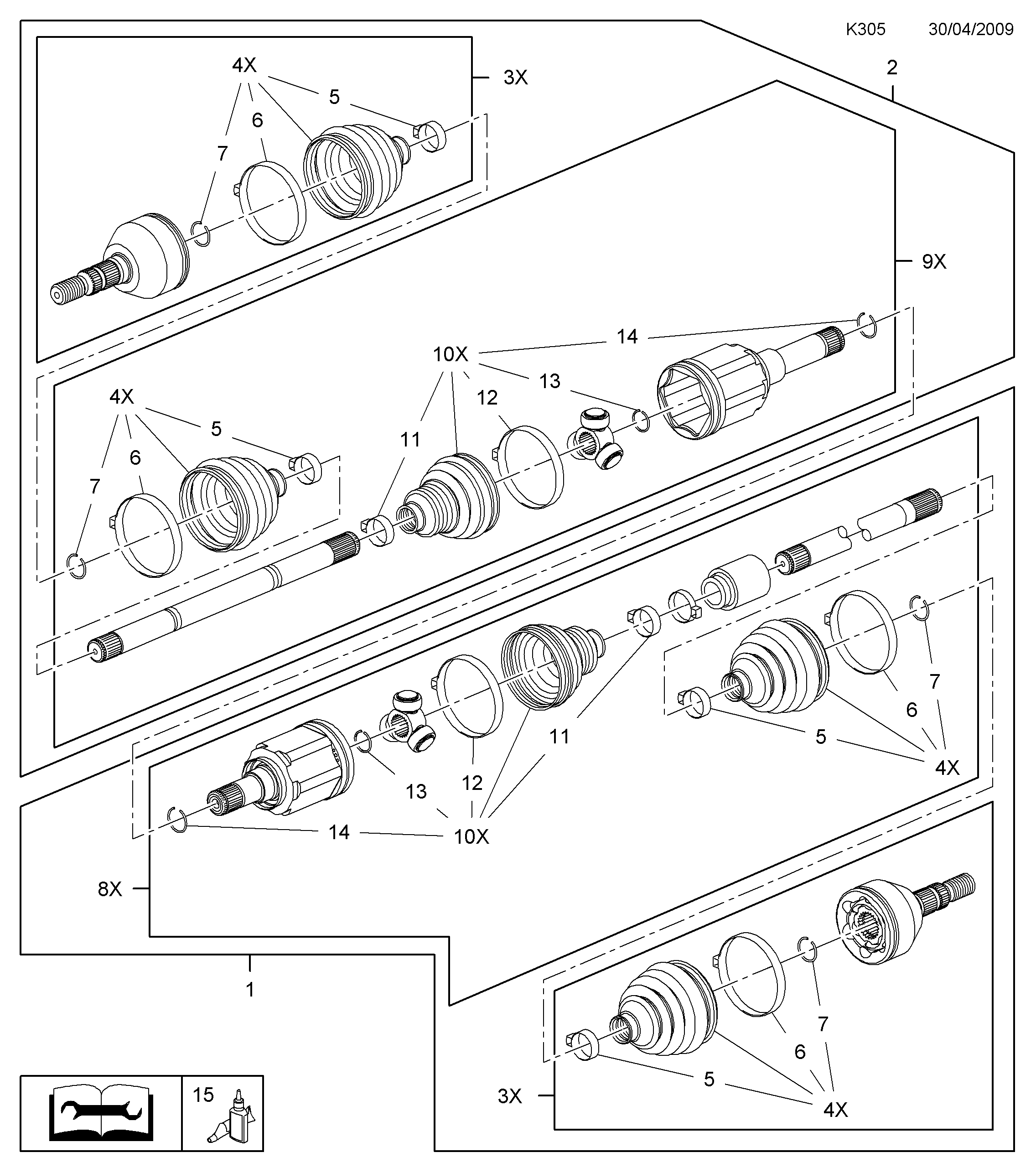 Opel 1603019 - Пыльник, приводной вал unicars.by