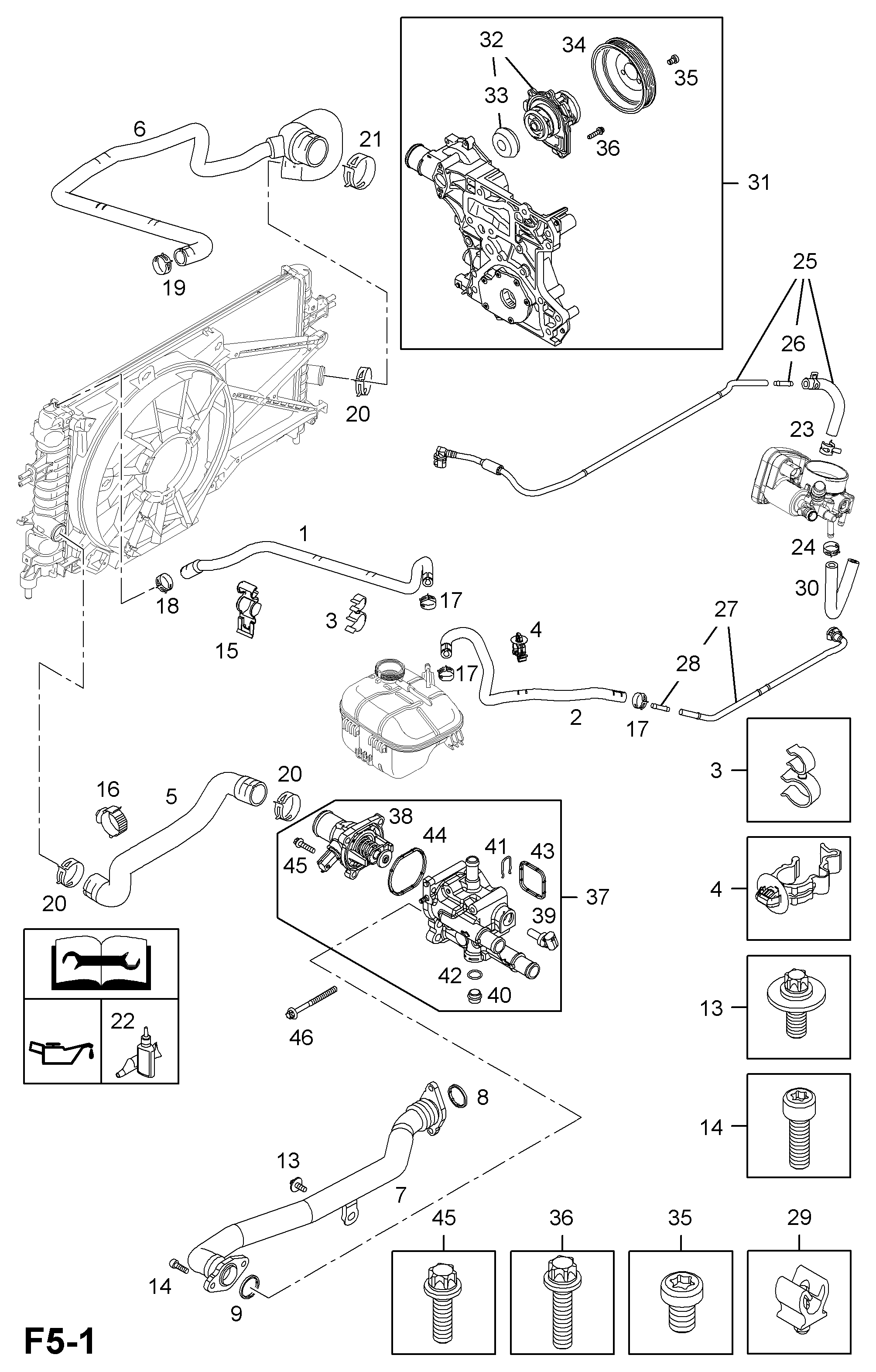 Chevrolet 95524739 - Водяной насос unicars.by