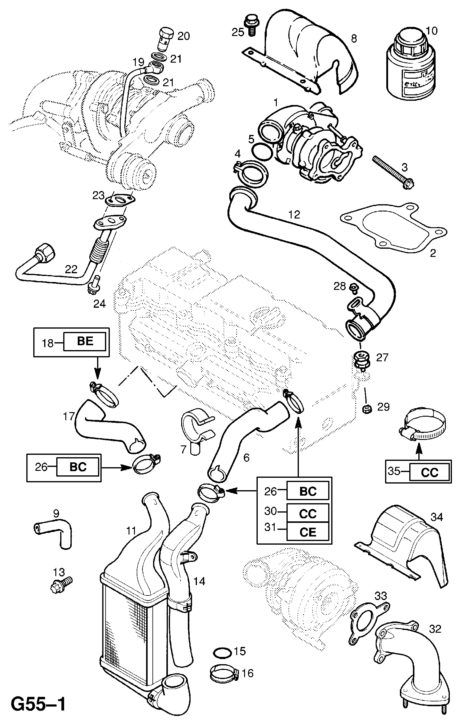 General Motors 860046 - Картридж турбины, группа корпуса компрессора unicars.by