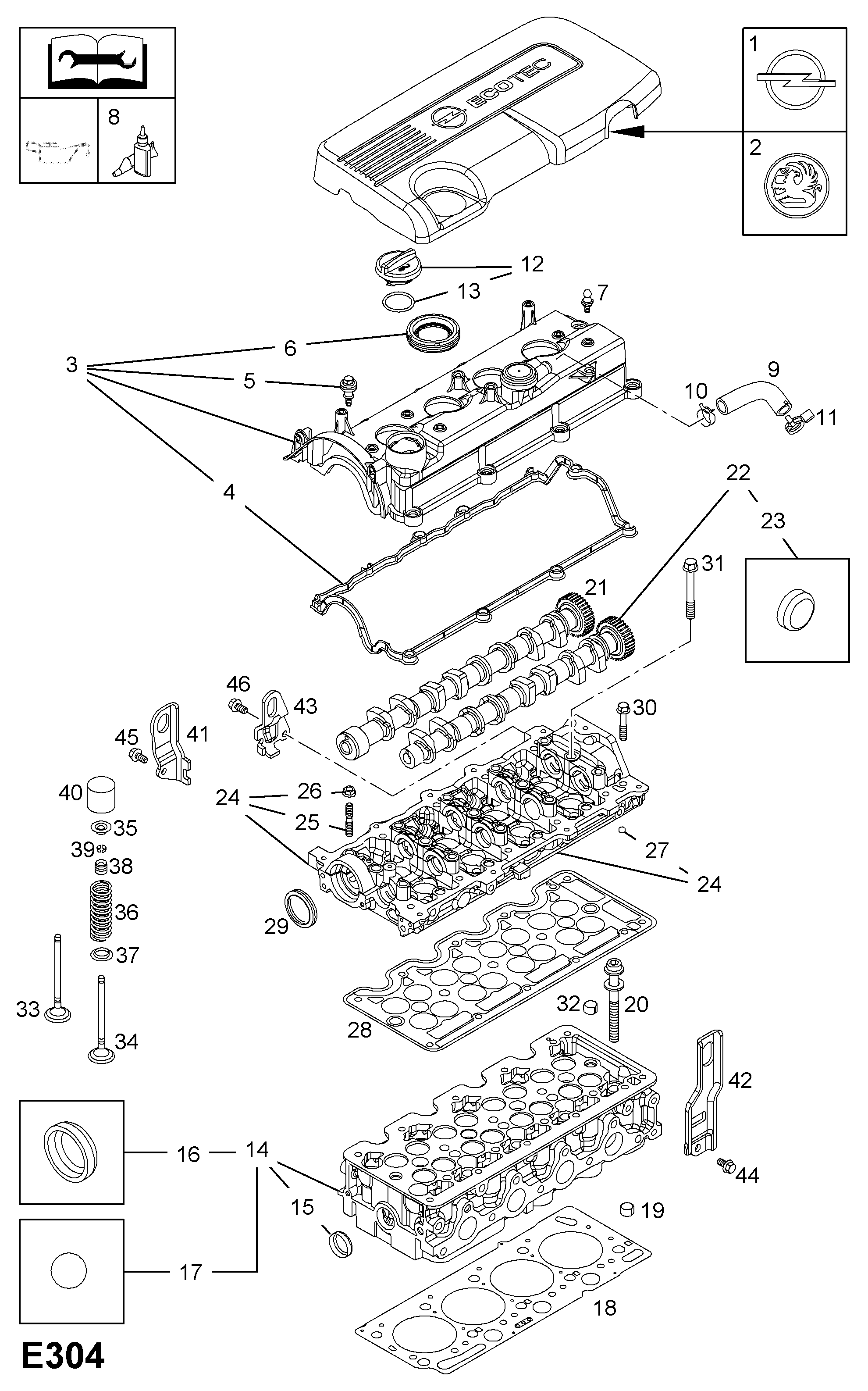 Opel 5607250 - Головка цилиндра unicars.by