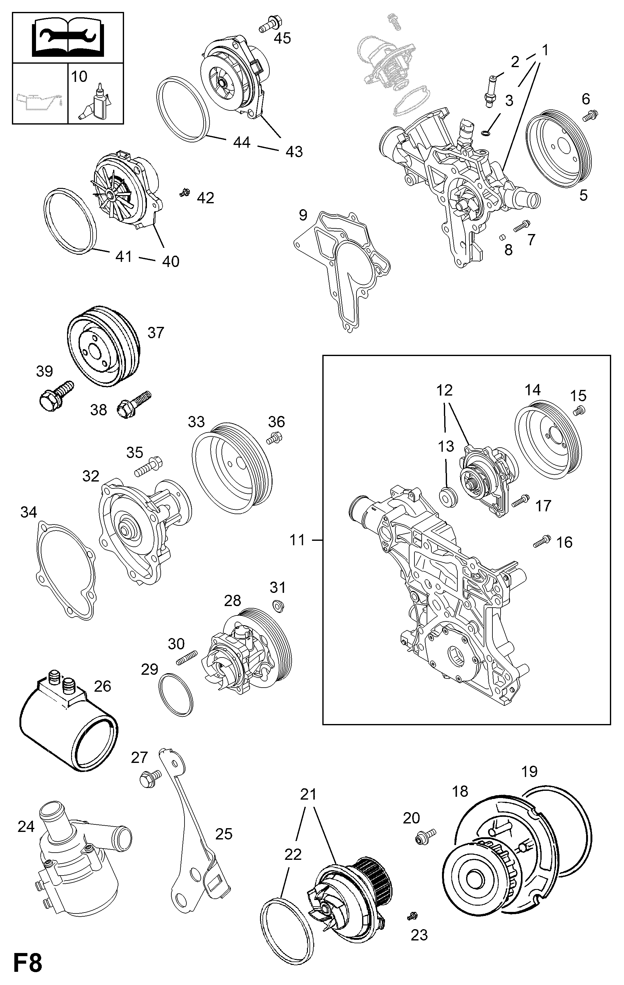 Opel 63 34 003 - Водяной насос unicars.by