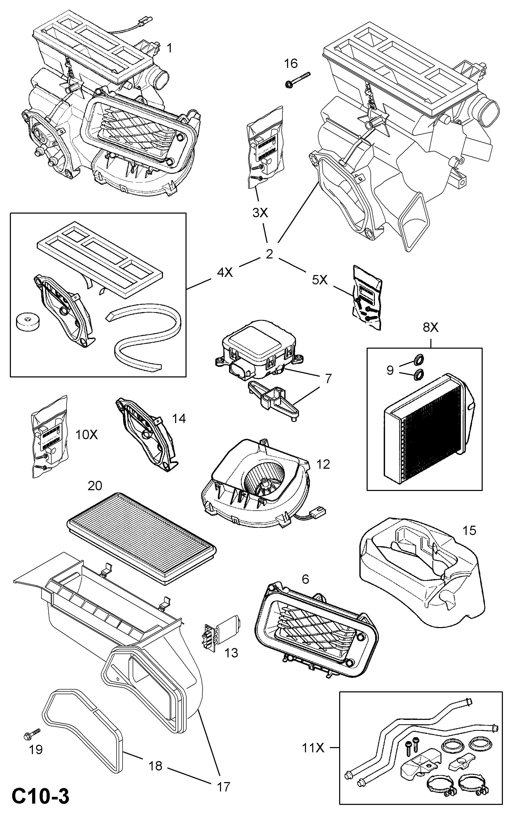 Cadillac 1808617 - Фильтр воздуха в салоне unicars.by