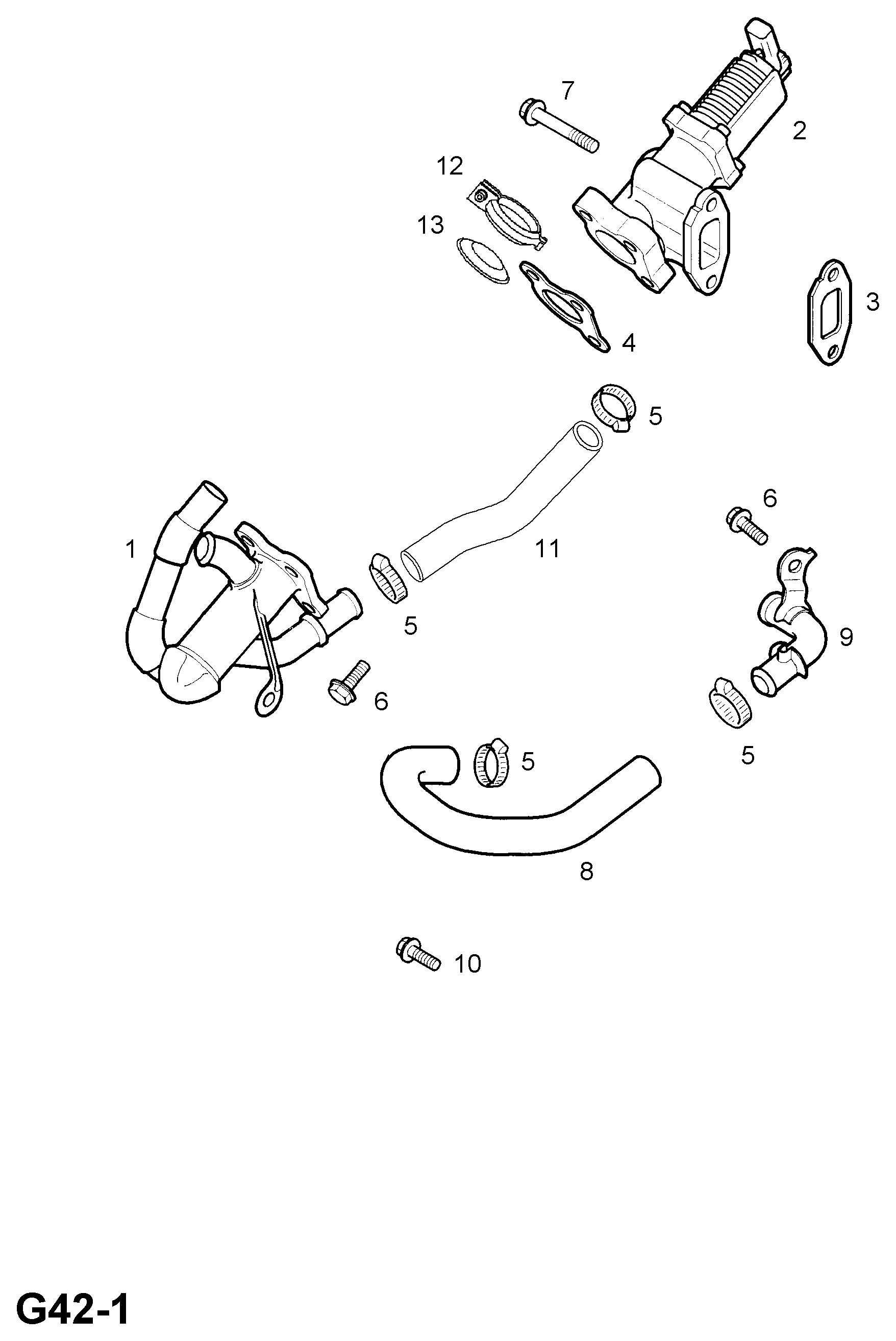 Opel 851758 - Клапан возврата ОГ unicars.by