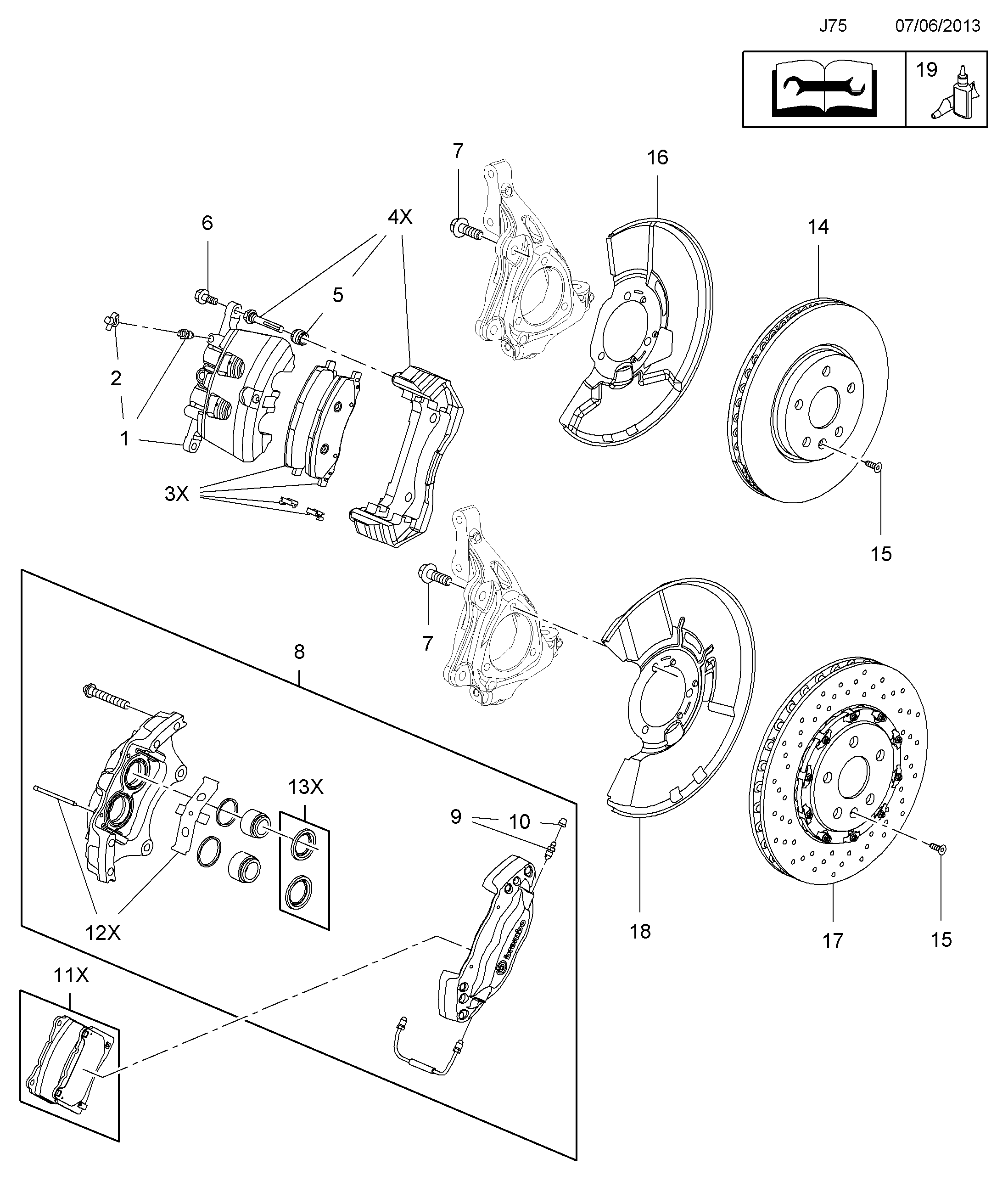 Opel 5 42 143 - Тормозной суппорт unicars.by