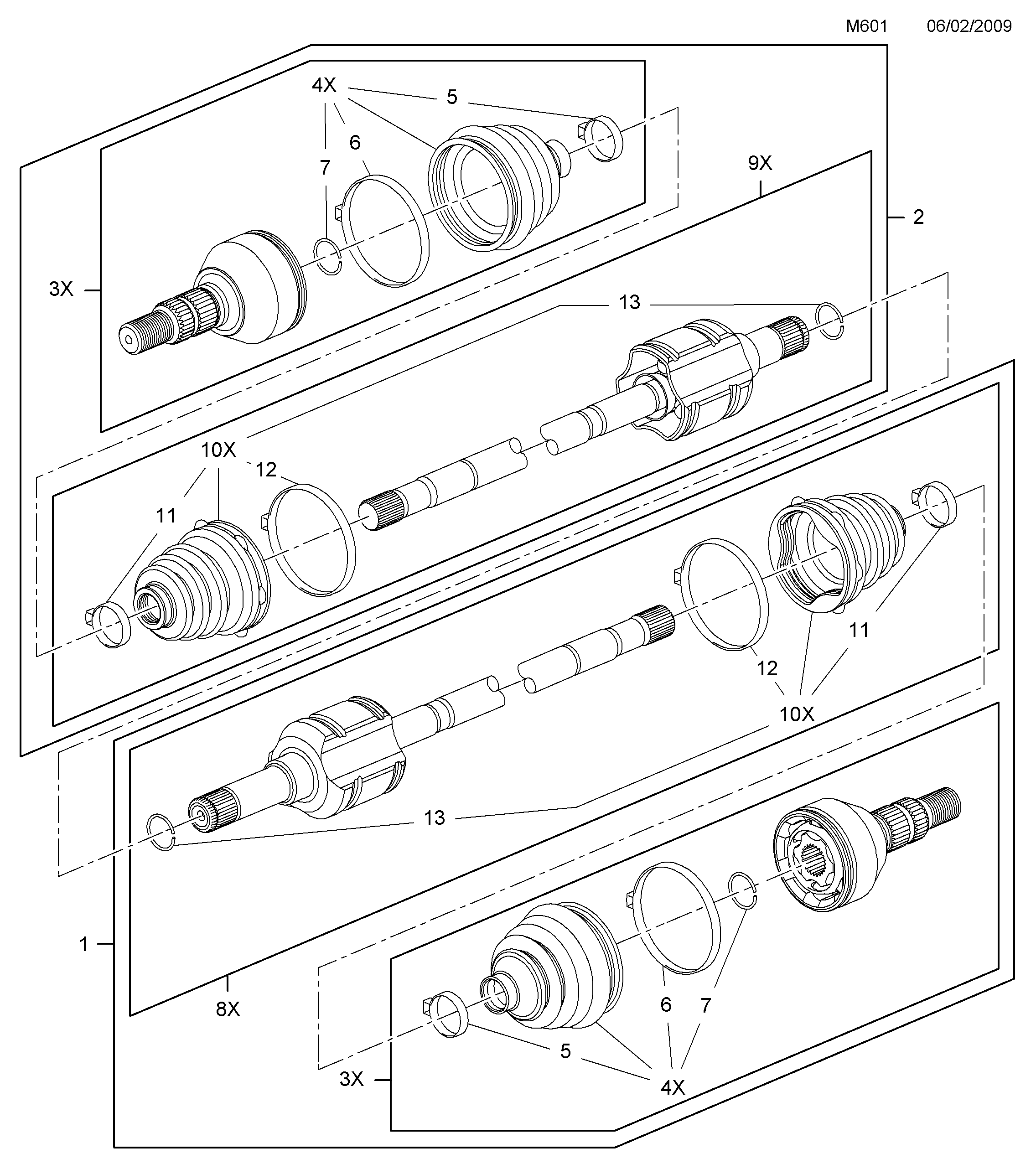 Vauxhall 1604012 - Пыльник, приводной вал unicars.by