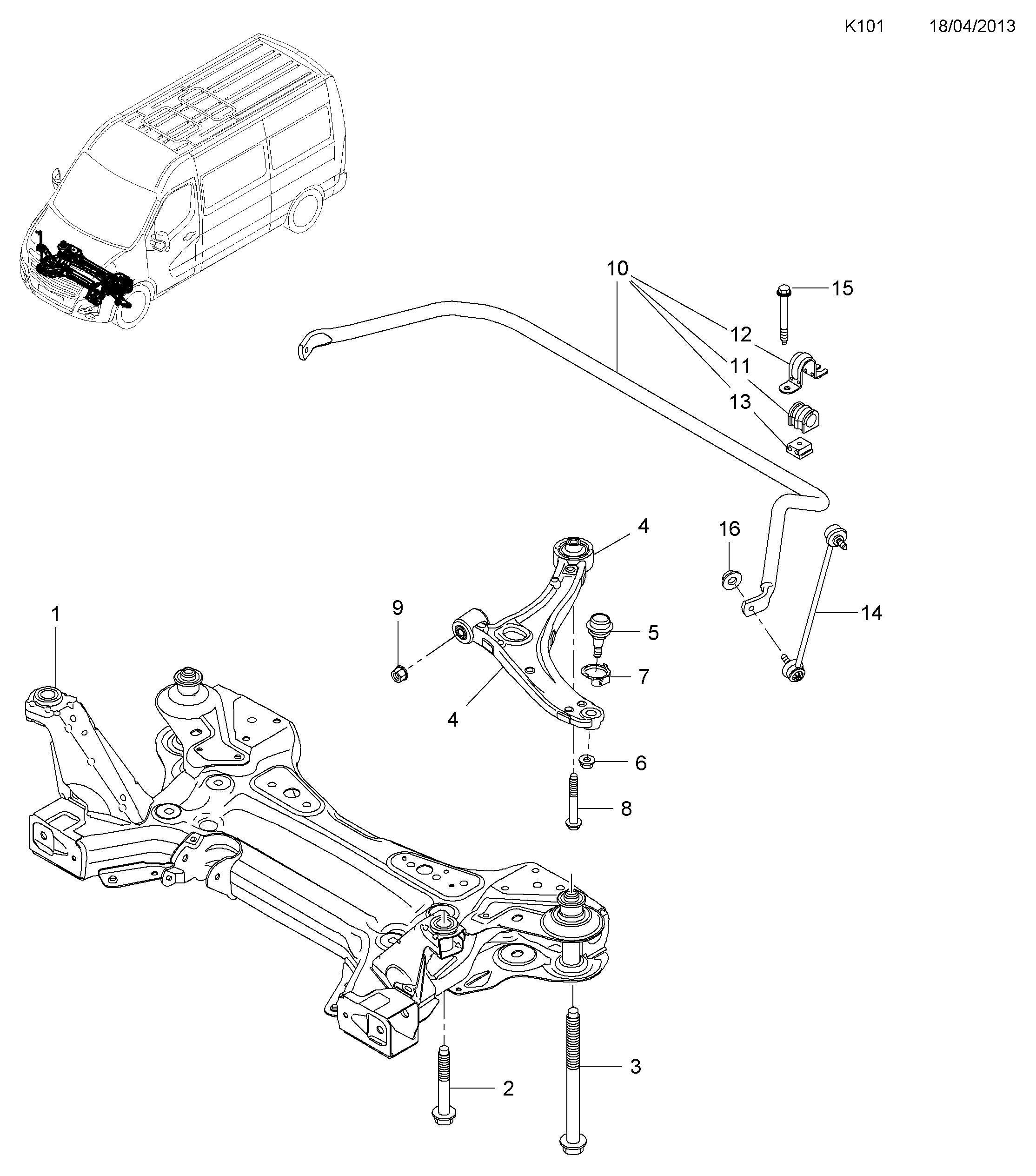 NISSAN 4419291 - Тяга / стойка, стабилизатор unicars.by