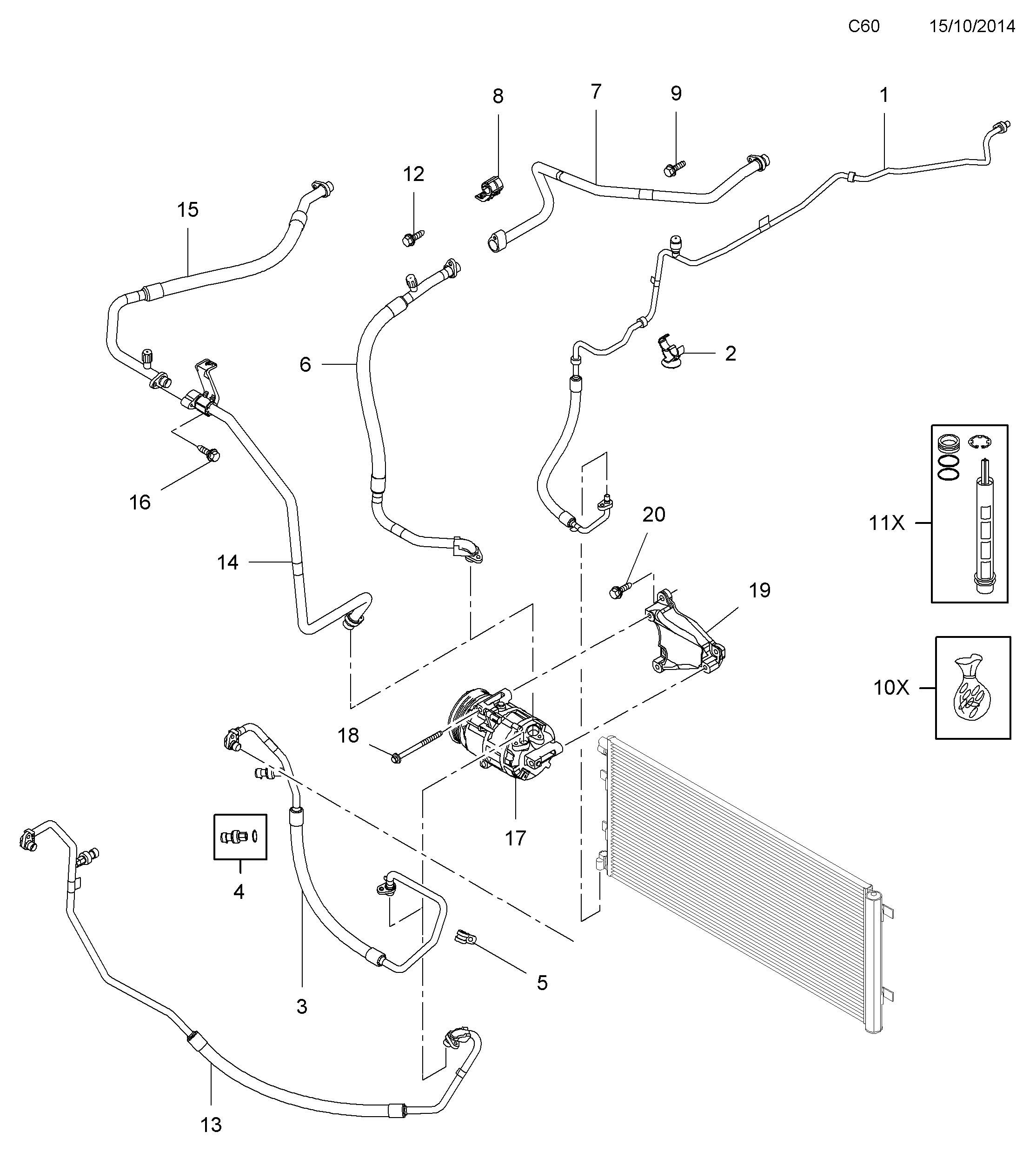 Opel 4421833 - Компрессор кондиционера unicars.by