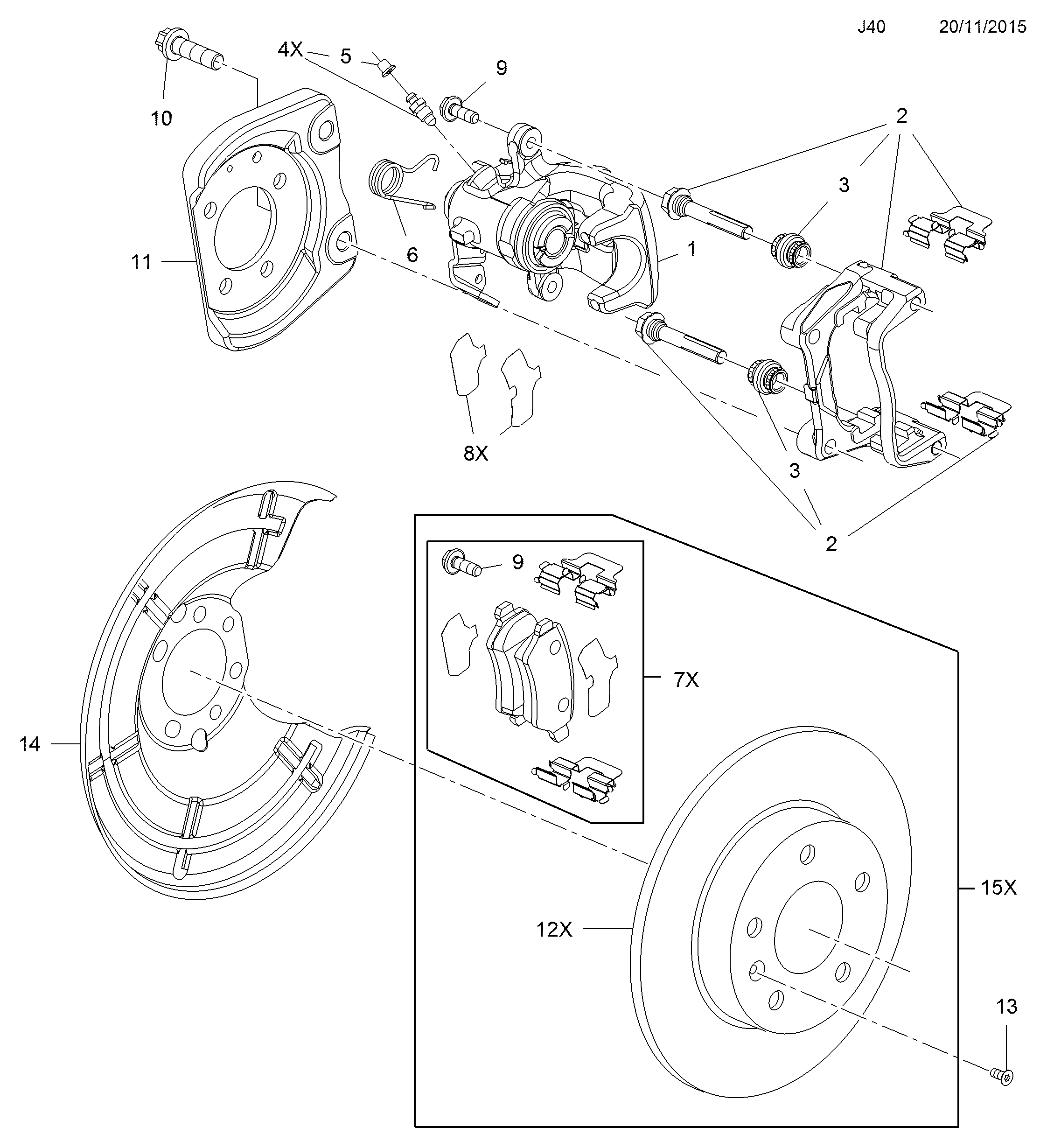 Opel 5 42 127 - Тормозной суппорт unicars.by