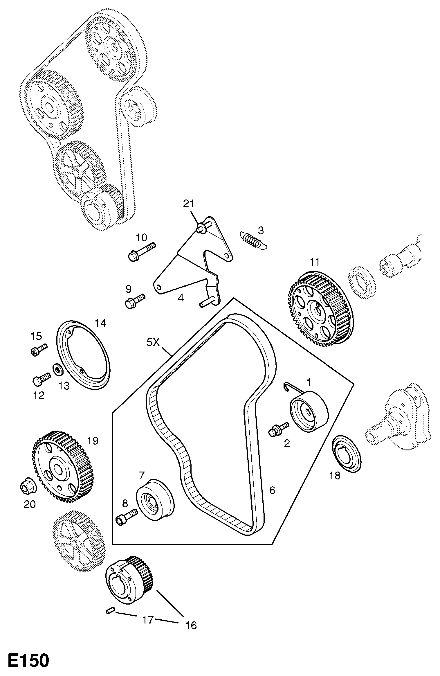 Vauxhall 636747 - Направляющий ролик, зубчатый ремень ГРМ unicars.by