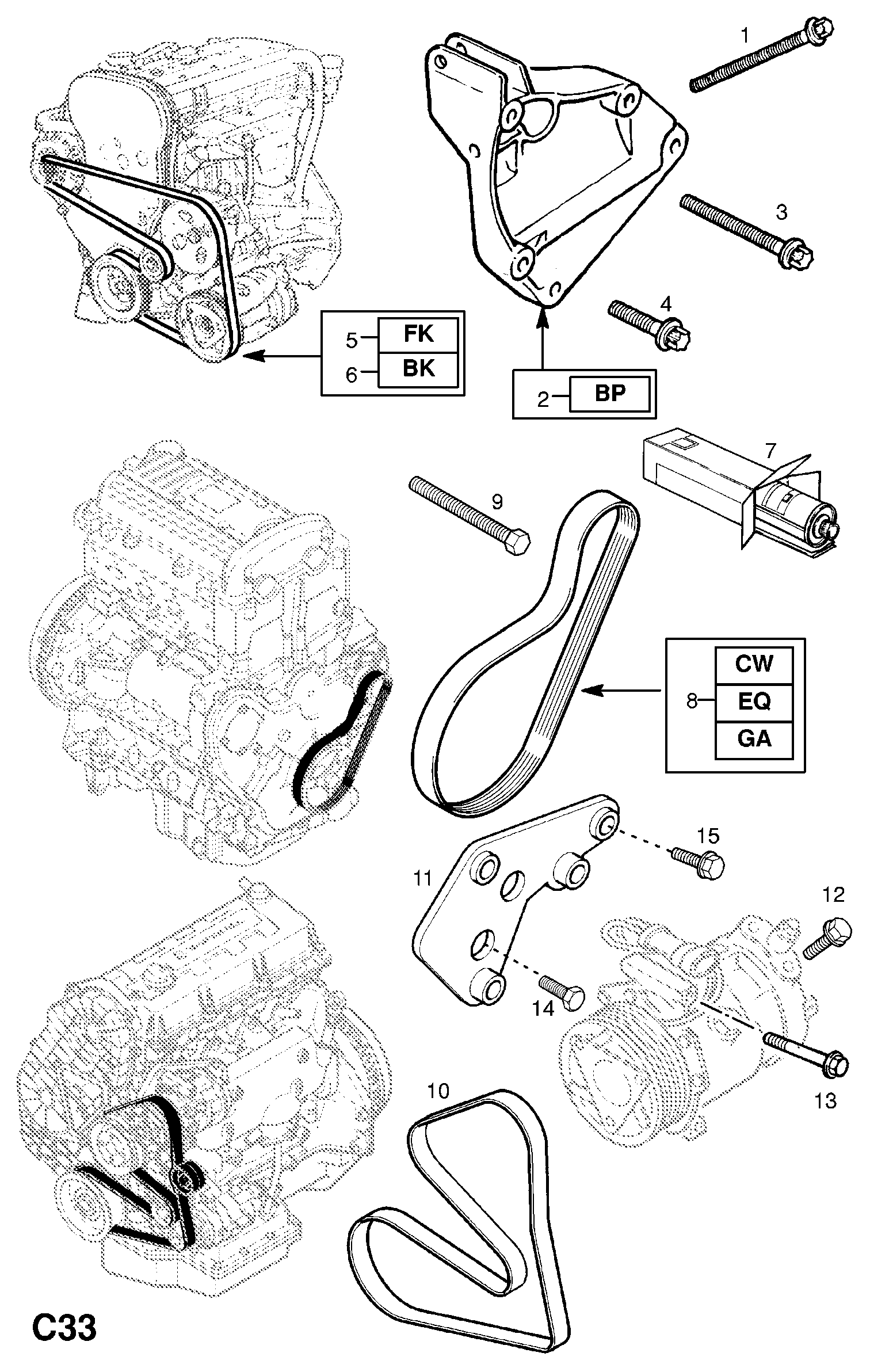 Opel 1340601 - Поликлиновой ремень unicars.by