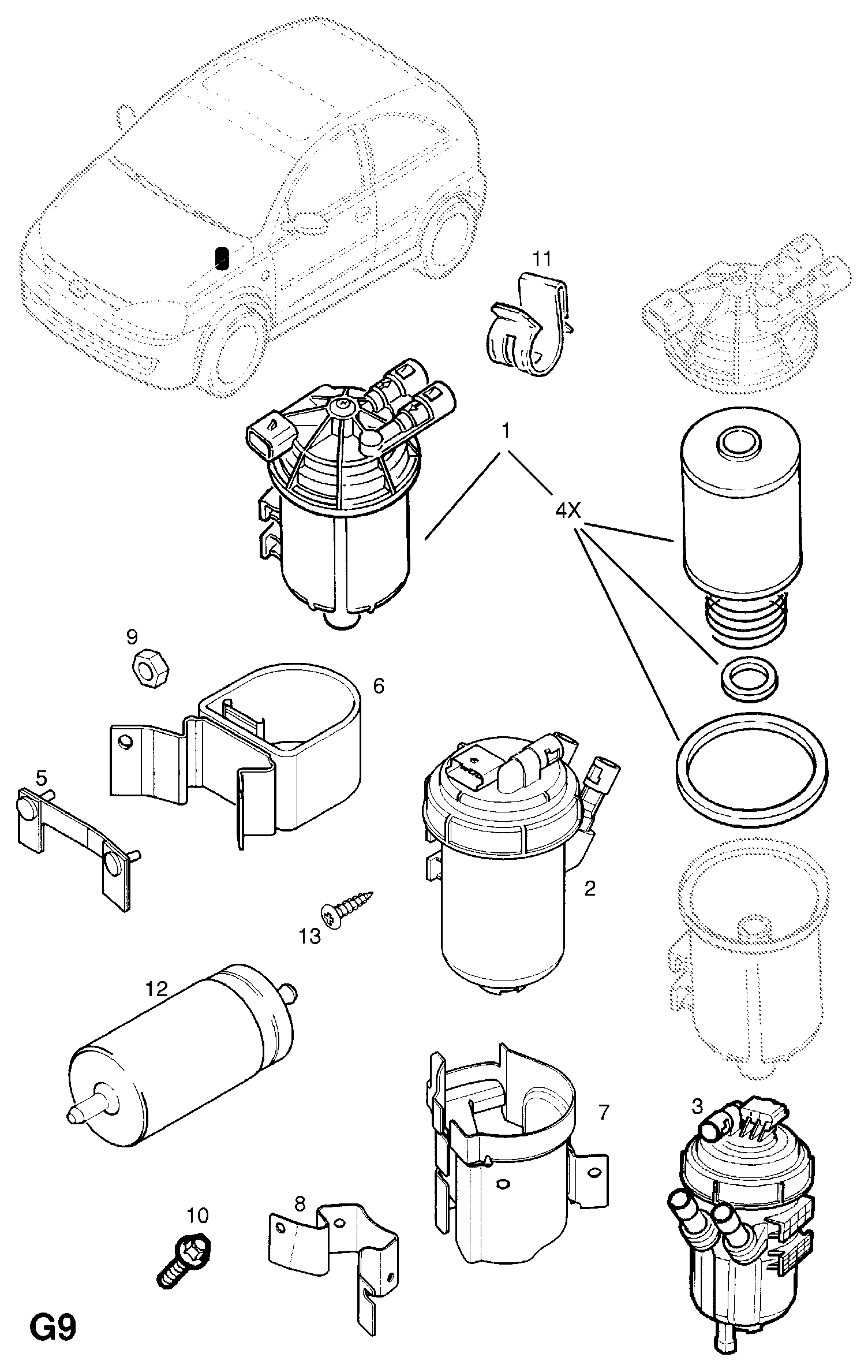 General Motors 813006 - Топливный фильтр unicars.by