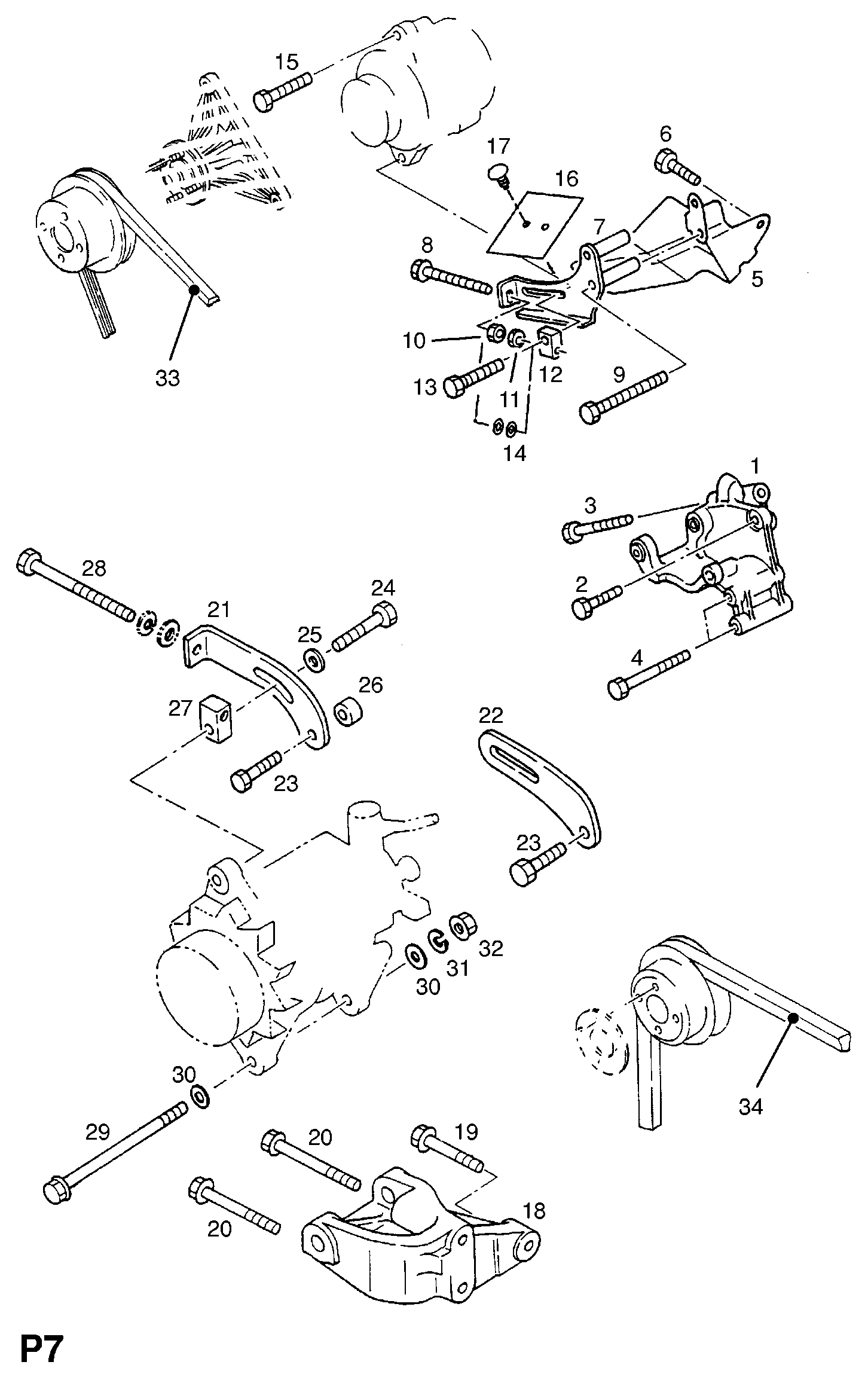 Opel 1340604 - Клиновой ремень, поперечные рёбра unicars.by