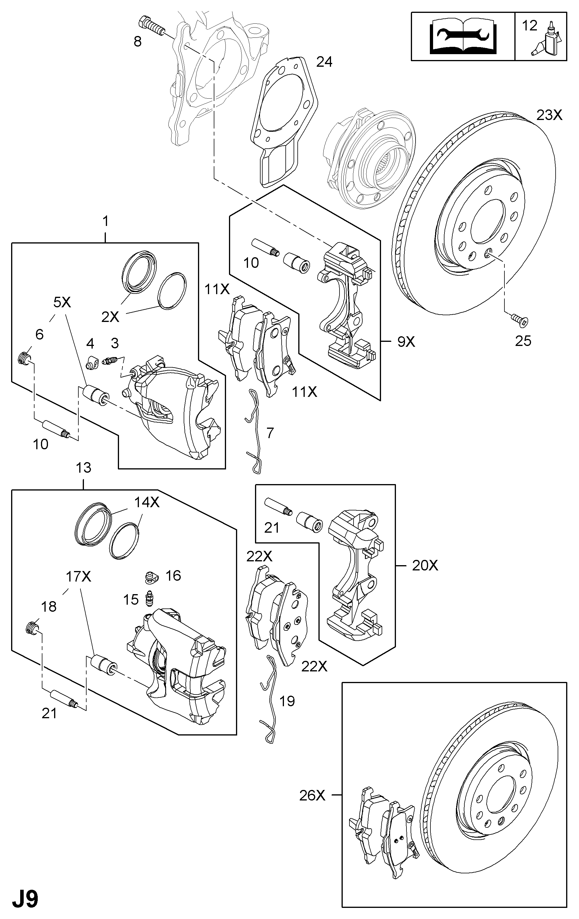 Opel 5542107 - Тормозной суппорт unicars.by