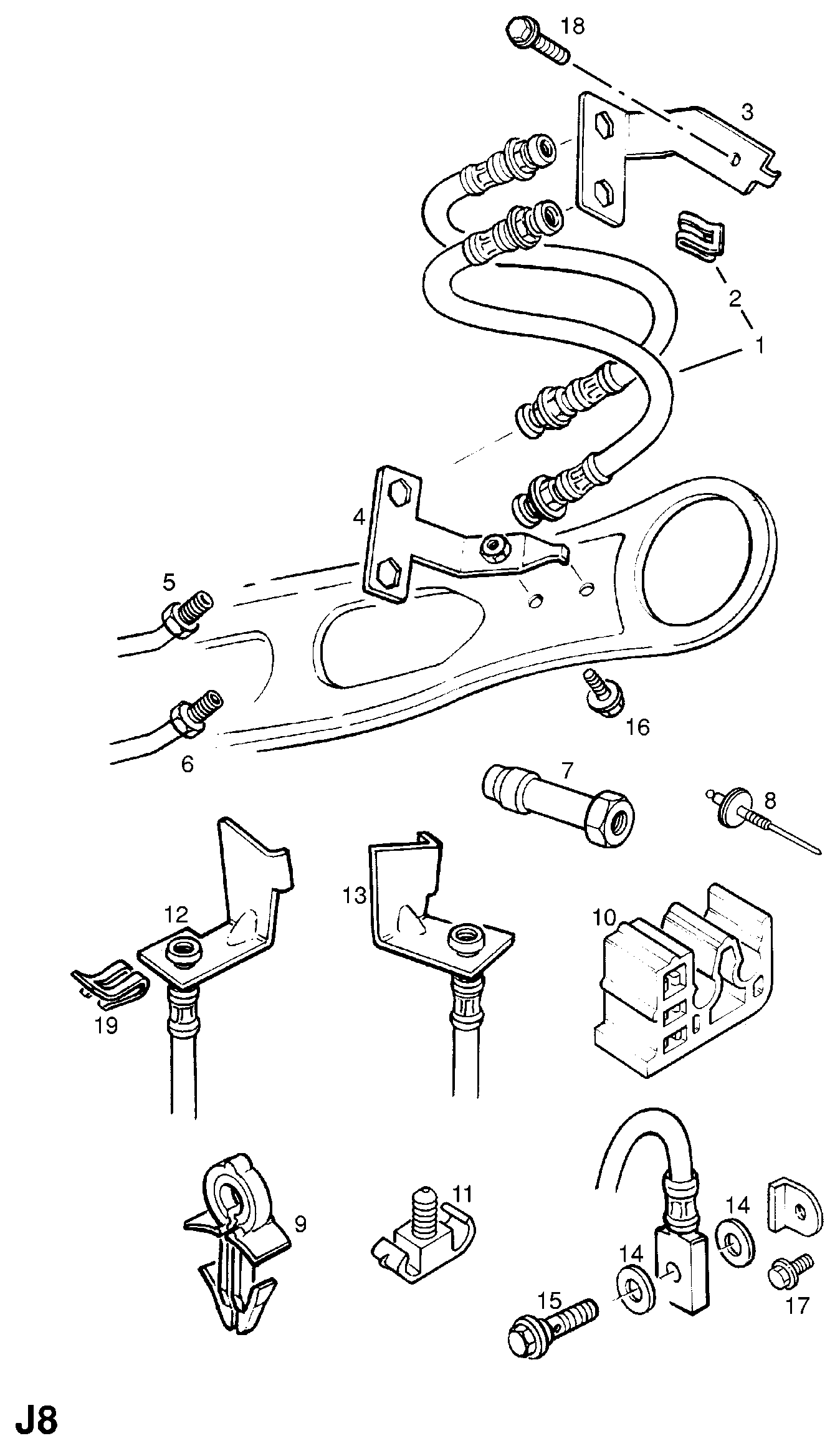 Opel 562376 - Тормозной шланг unicars.by