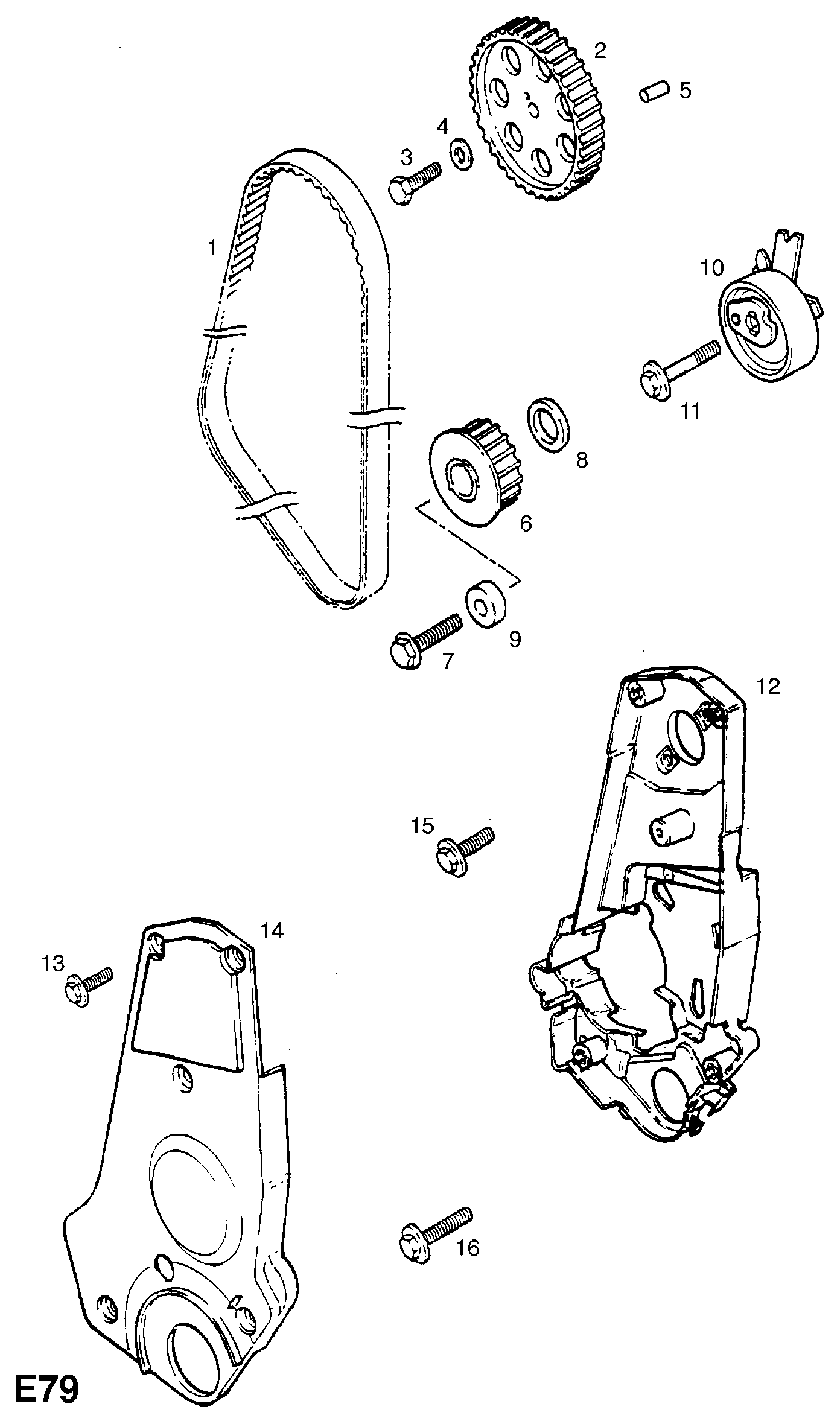 GMC 636568 - Зубчатый ремень ГРМ unicars.by