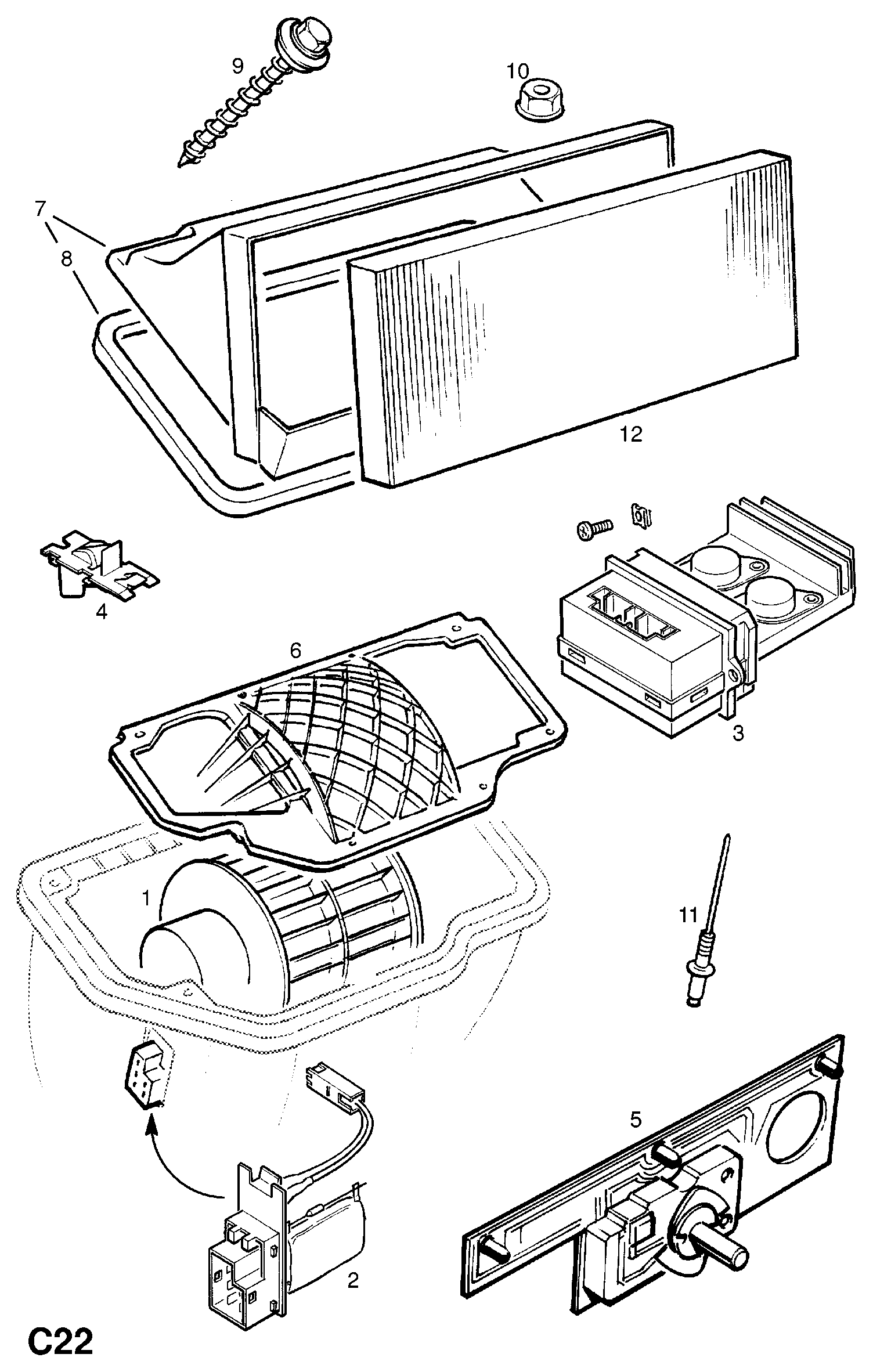 Vauxhall 1808607 - Фильтр воздуха в салоне unicars.by