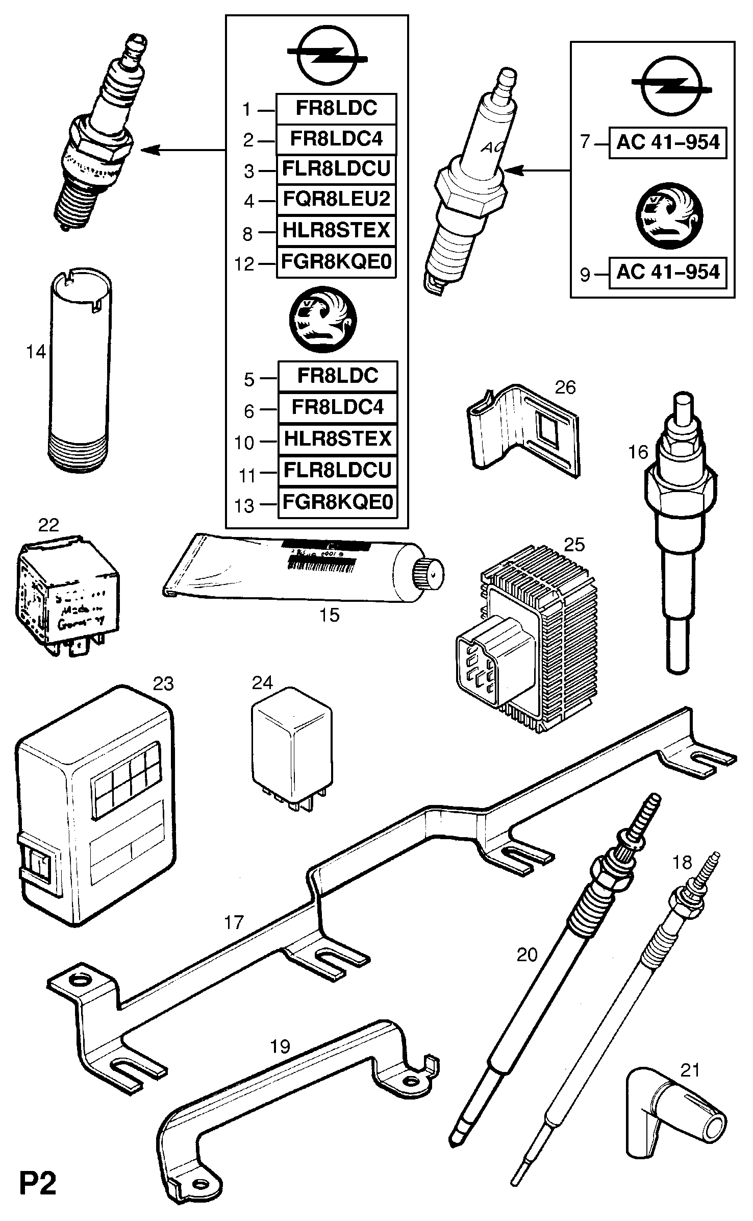 SAAB 91 132 086 - Свеча зажигания unicars.by