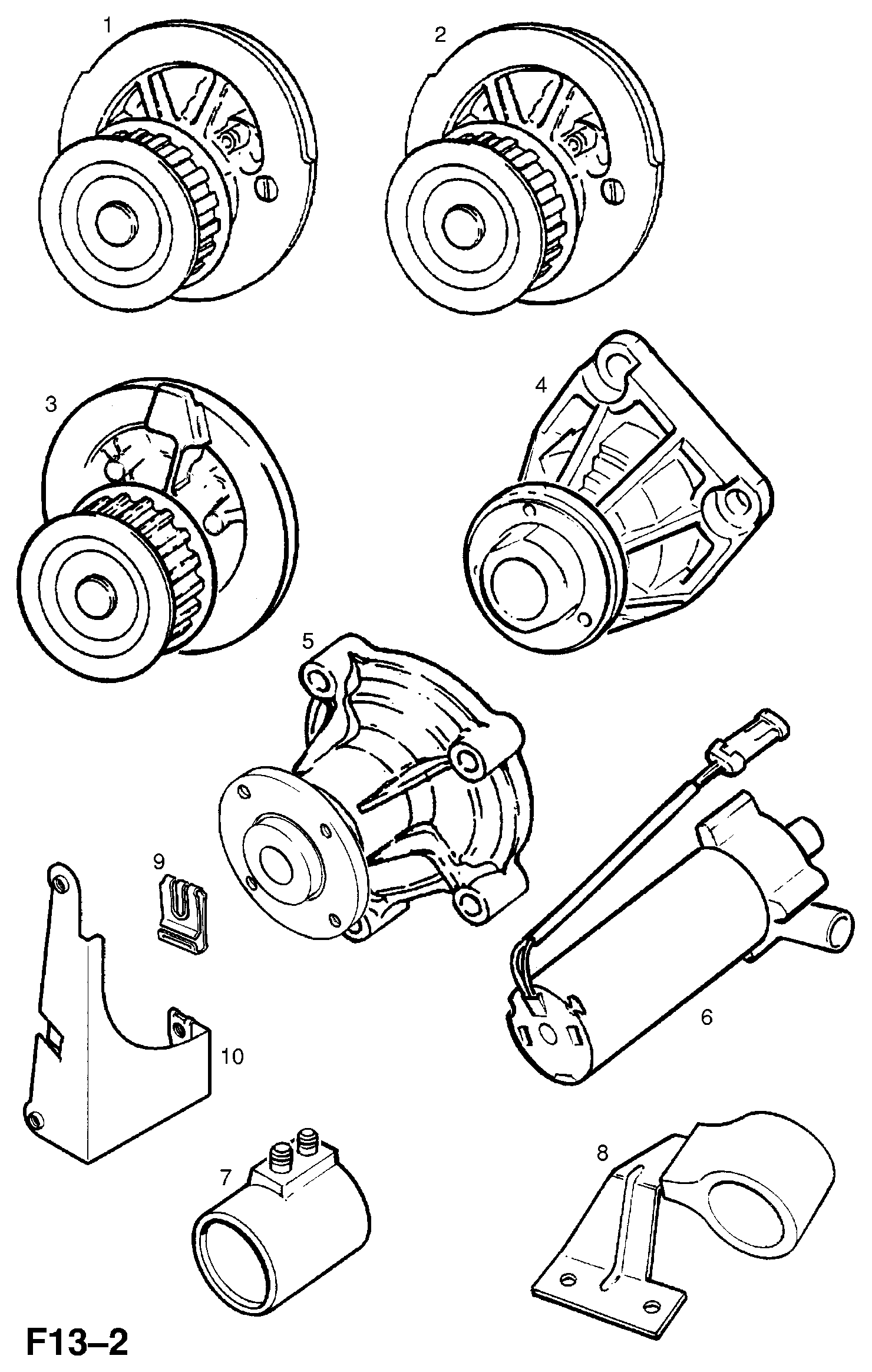 Chevrolet R1160032 - Водяной насос + комплект зубчатого ремня ГРМ unicars.by