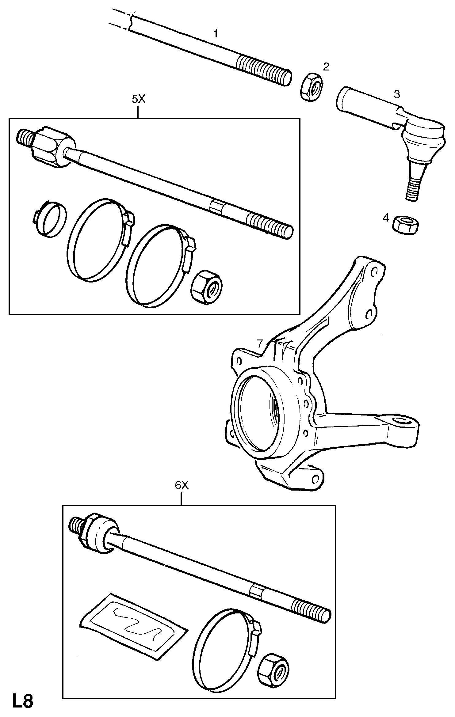 Opel 308322 - Поворотный кулак, подвеска колеса unicars.by