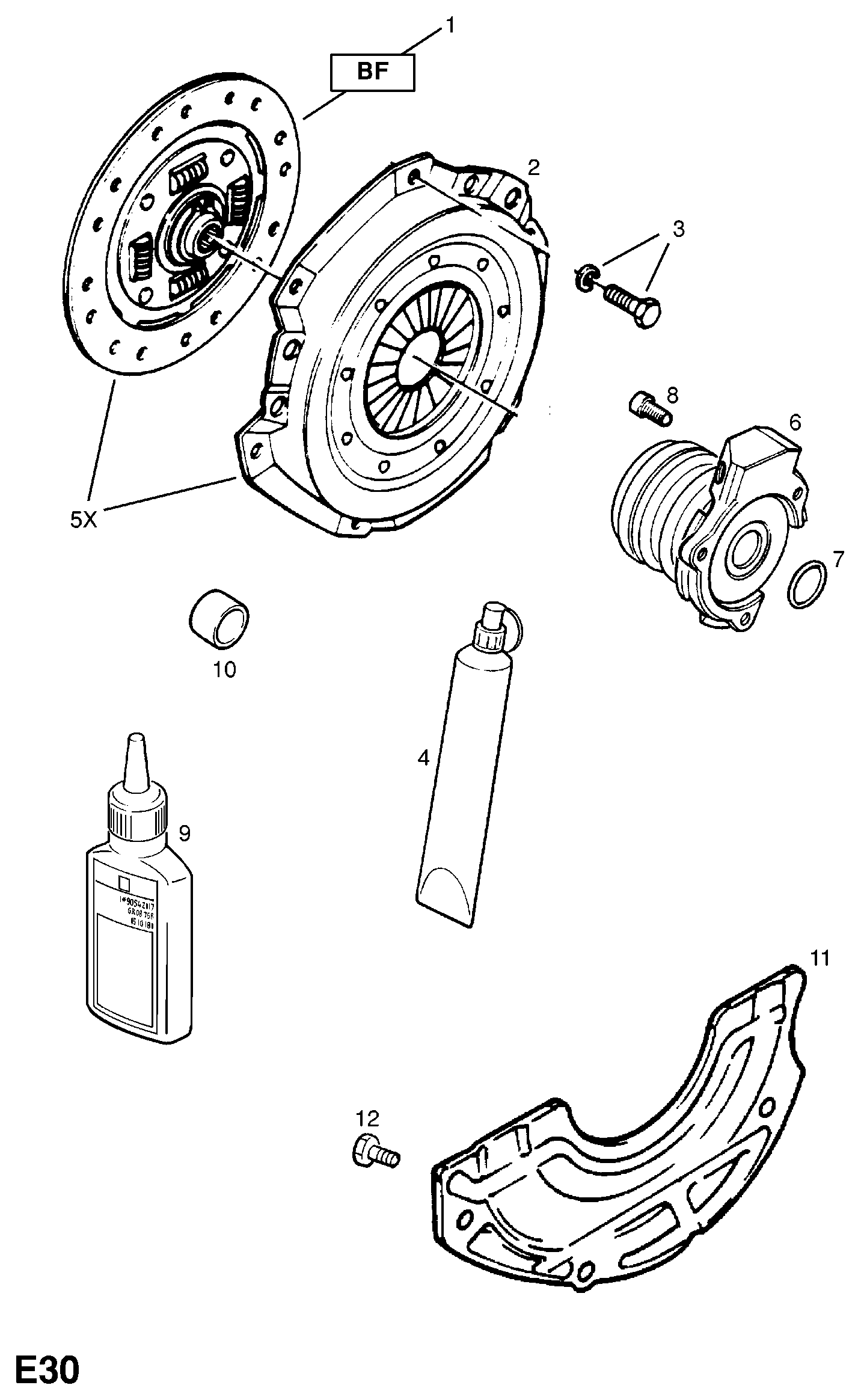 Opel 6 79 344 - Центральный выключатель, система сцепления unicars.by