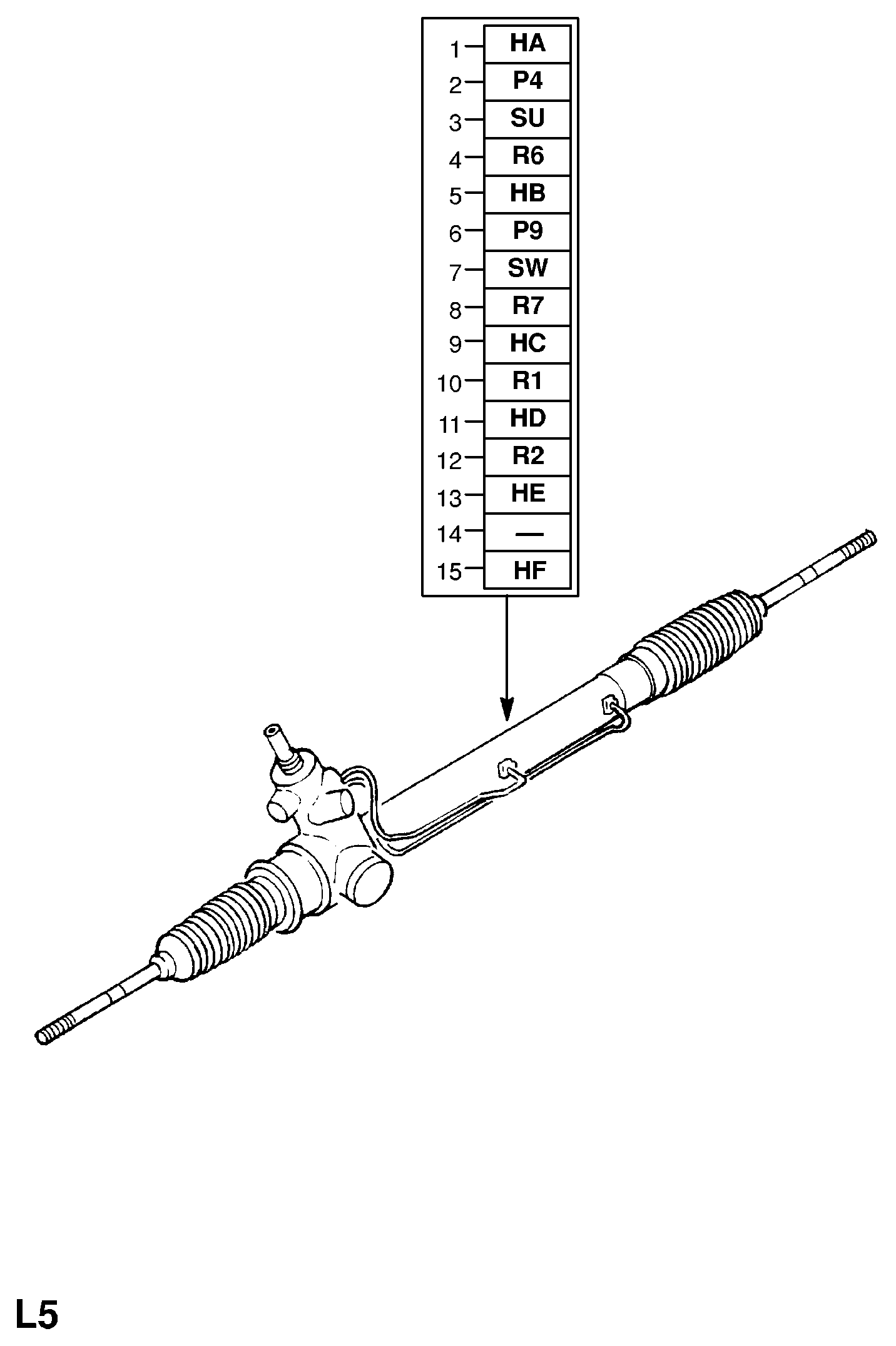 General Motors 900322 - Рулевой механизм, рейка unicars.by