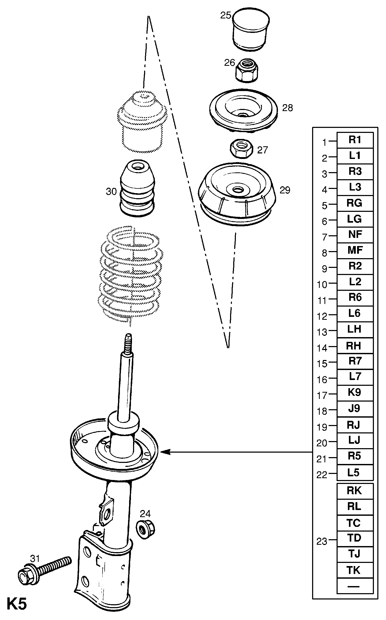 General Motors 3 44 523 - Опора стойки амортизатора, подушка unicars.by