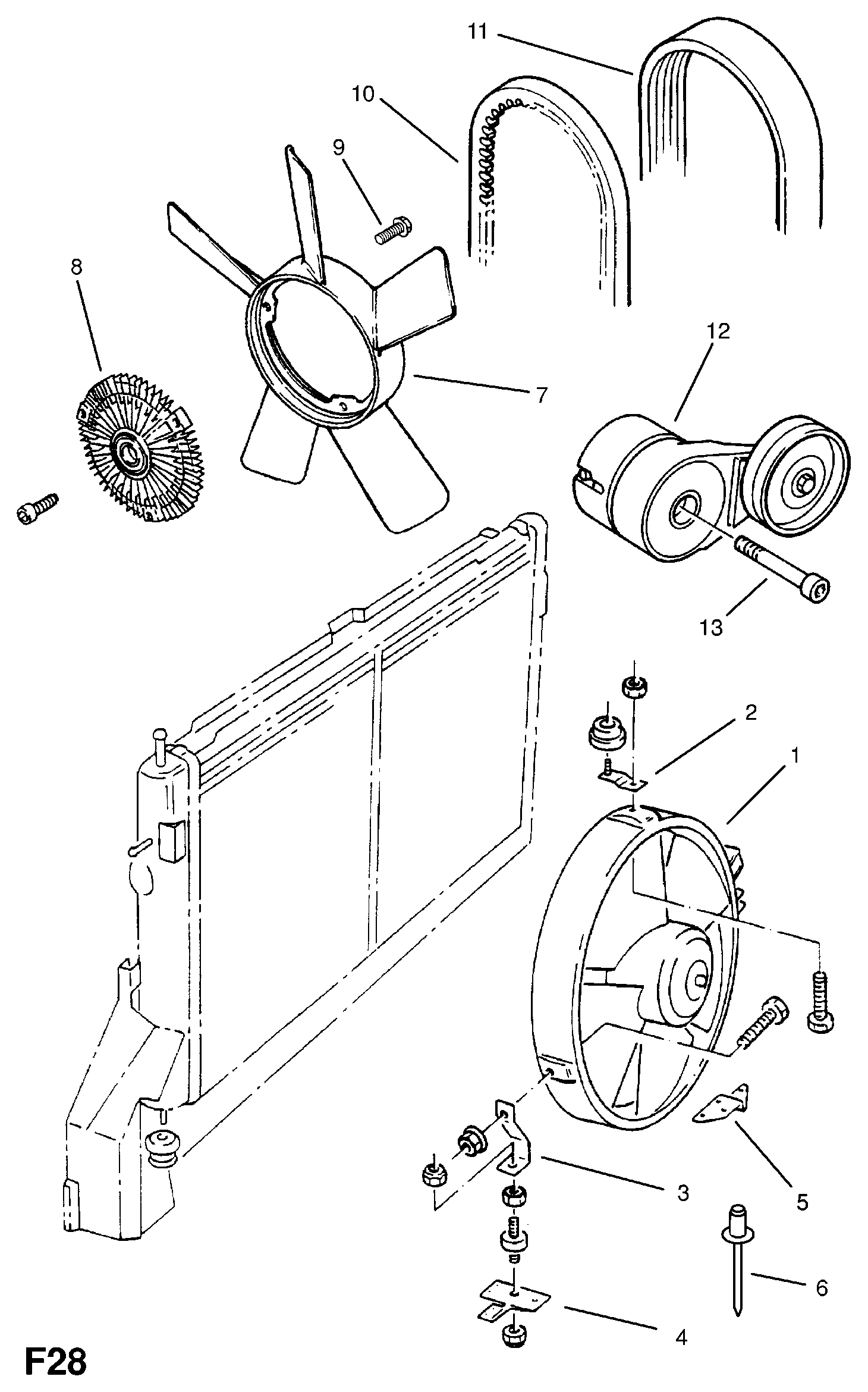 Opel 1340728 - Поликлиновой ремень unicars.by