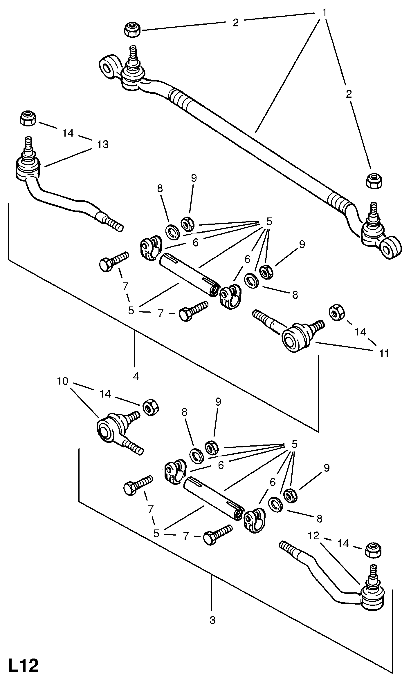 General Motors 322151 - Наконечник рулевой тяги, шарнир unicars.by