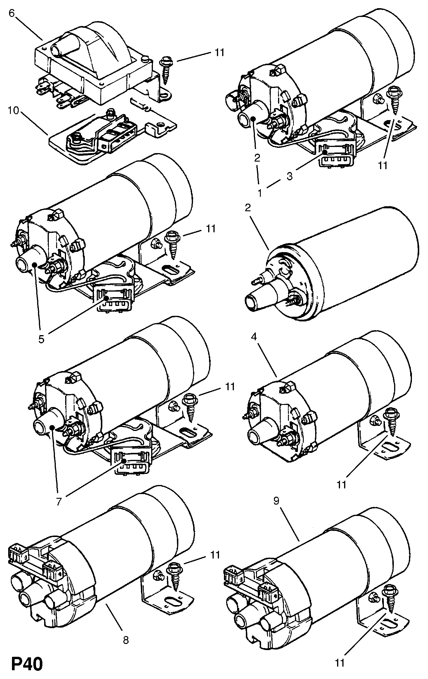 Opel 12 08 040 - Коммутатор, система зажигания unicars.by