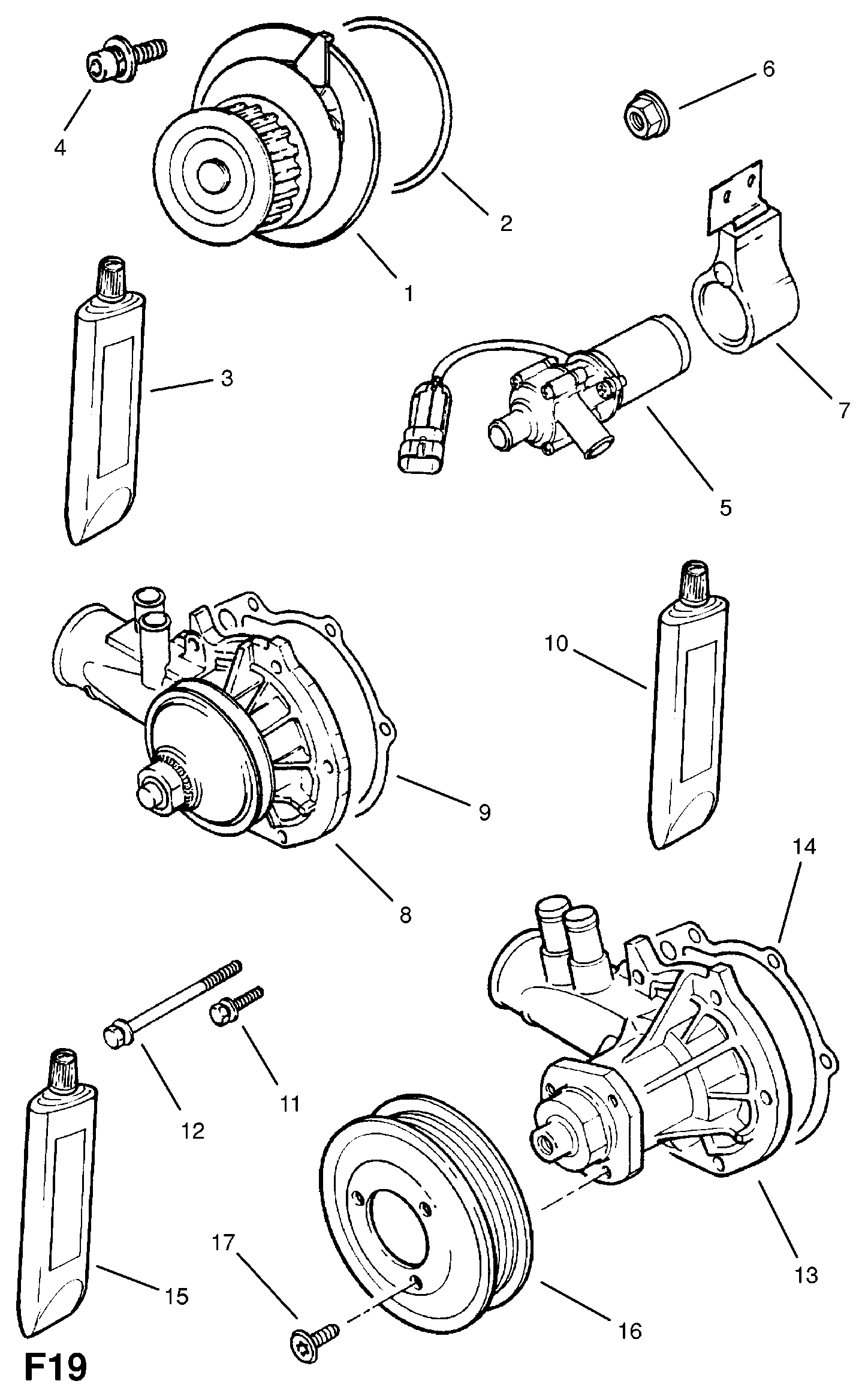 DAEWOO 1334008 - Водяной насос unicars.by