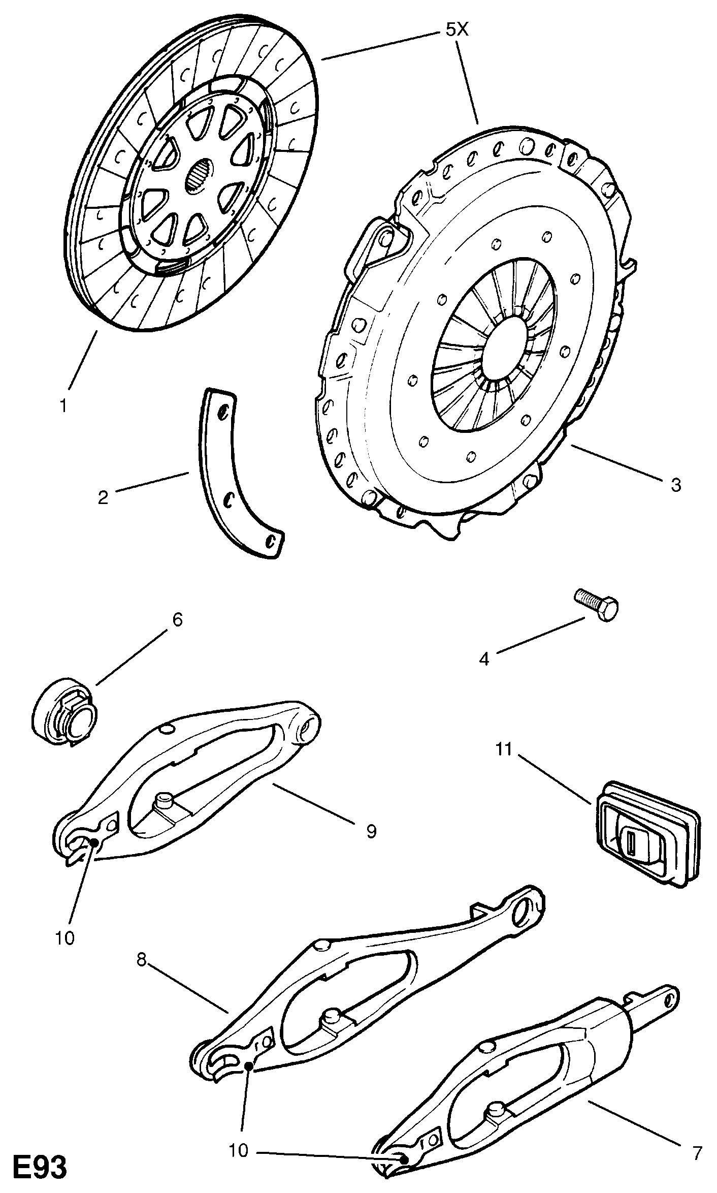 Opel 6 66 111 - Нажимной диск сцепления unicars.by