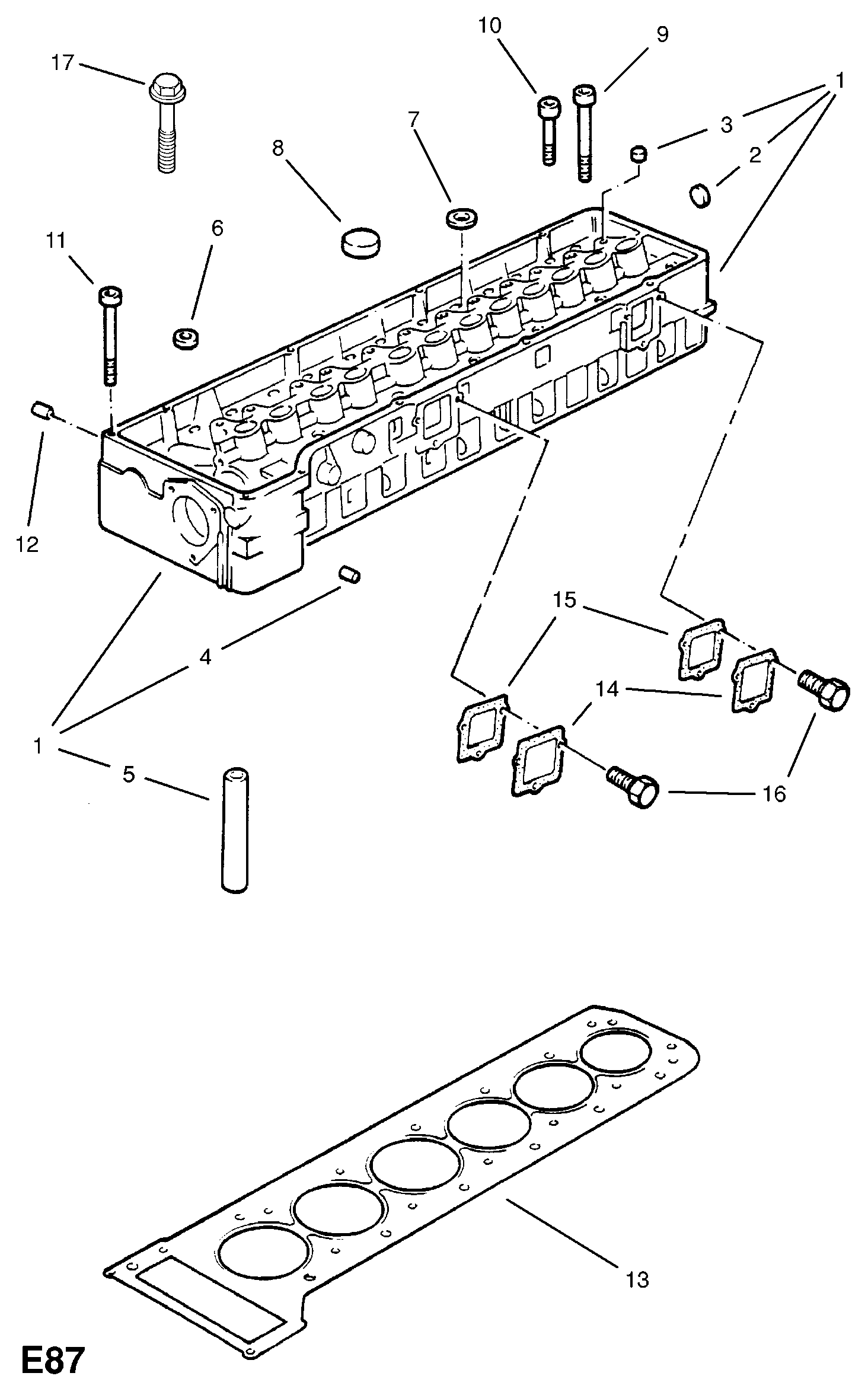 ATE-CN 607194 - HEAD, ASSY., CYLINDER (NLS.- NO REPLACEMENT PART) unicars.by