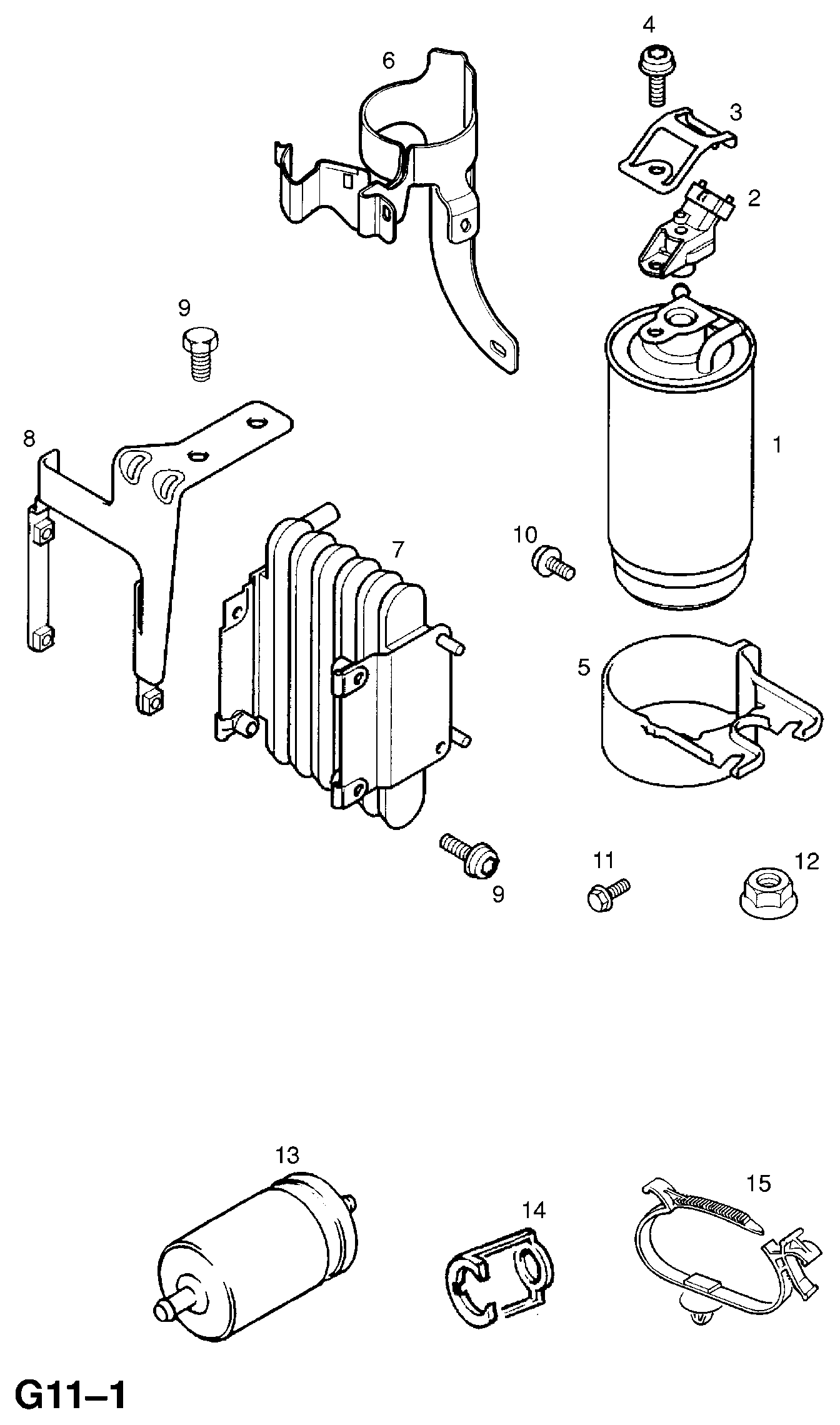 Opel 818514 - Топливный фильтр unicars.by